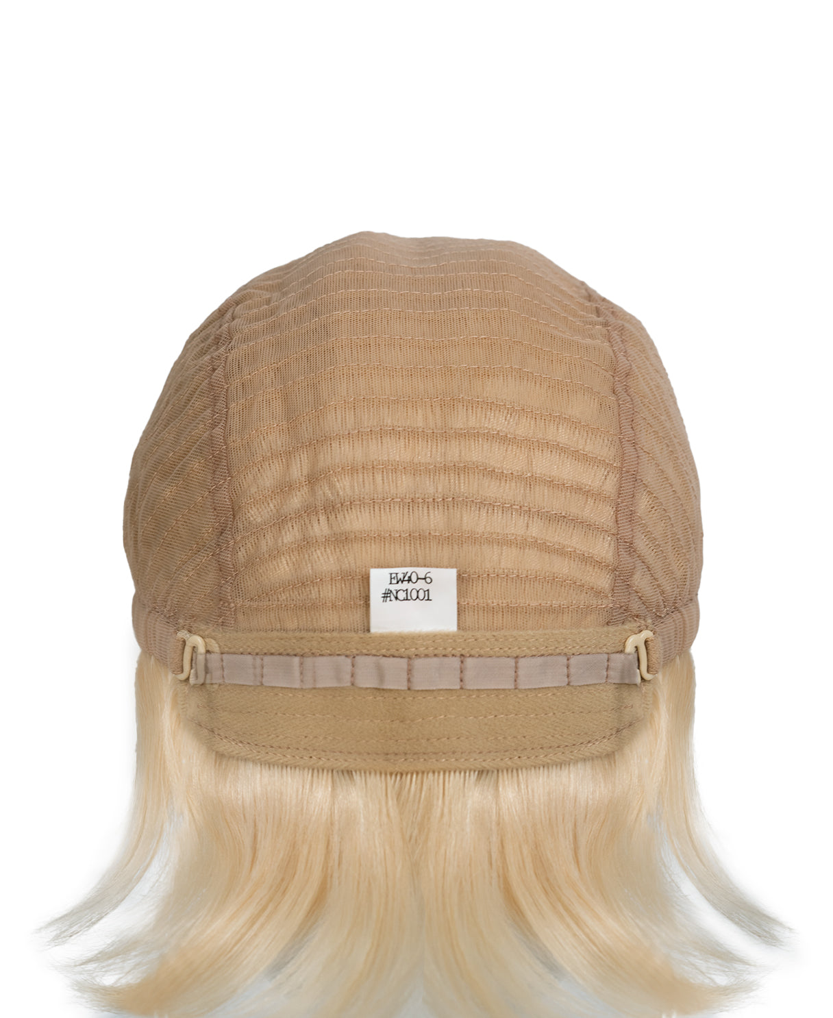 european virgin hair wig - 6" light blonde.