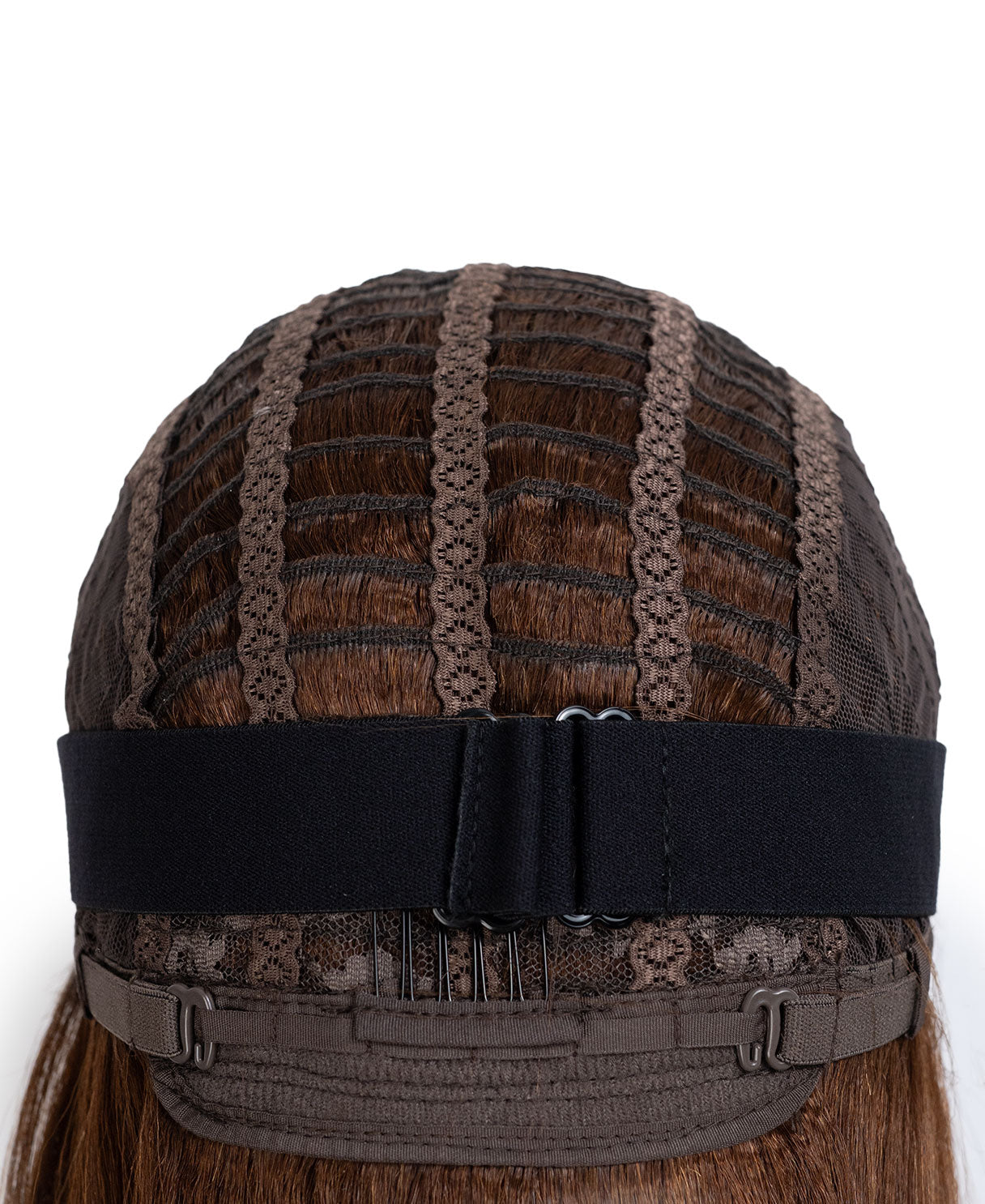 bob wig with fringe - 12" highlighted ash brown.