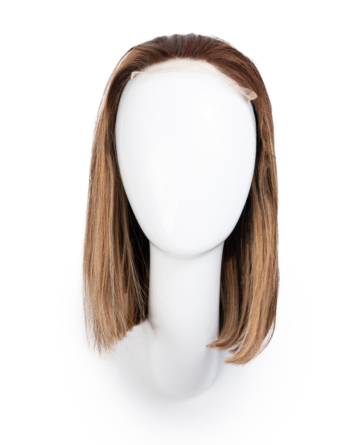 long bob human wig - 10" ash balayage.