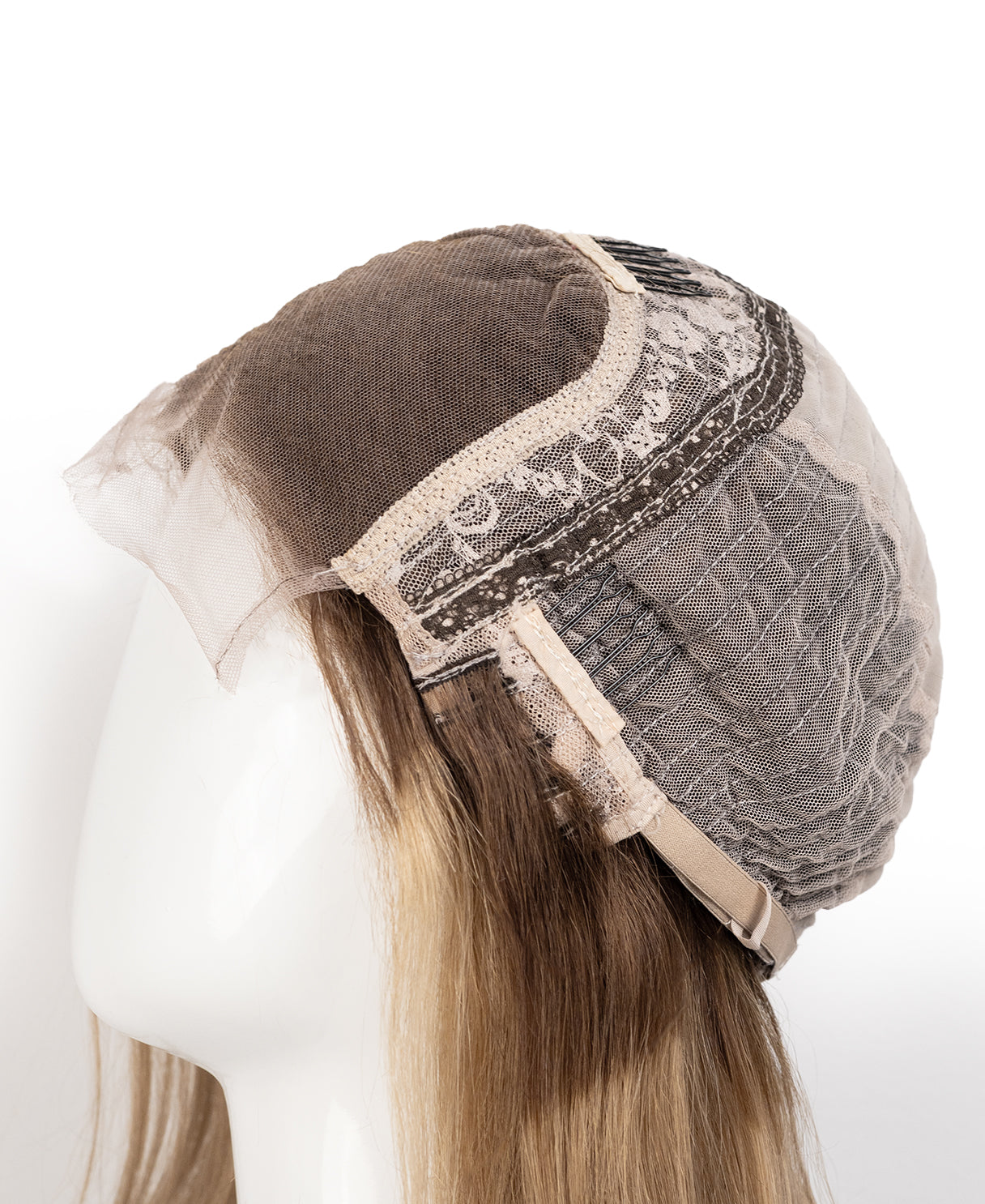 bob human wig - 10" rooted dirty blonde.