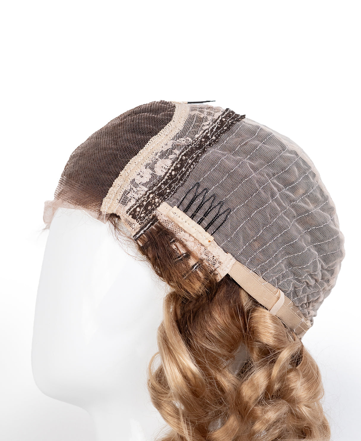 bob human wig - 12" rooted dirty blonde.