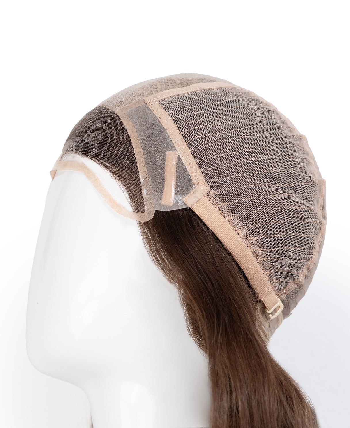 european virgin hair wig - 10" medium brown.