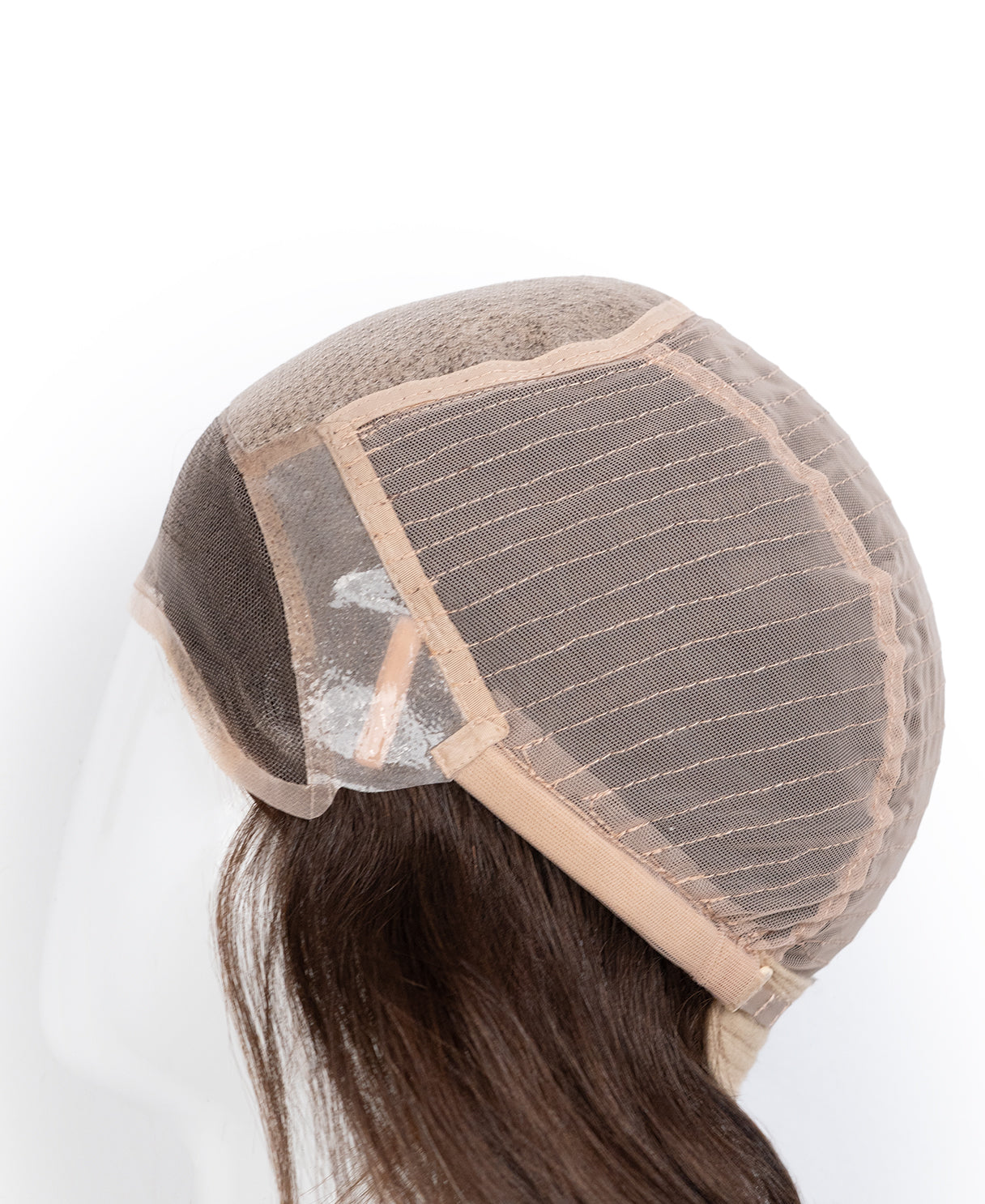 european virgin hair wig - 8" medium brown.