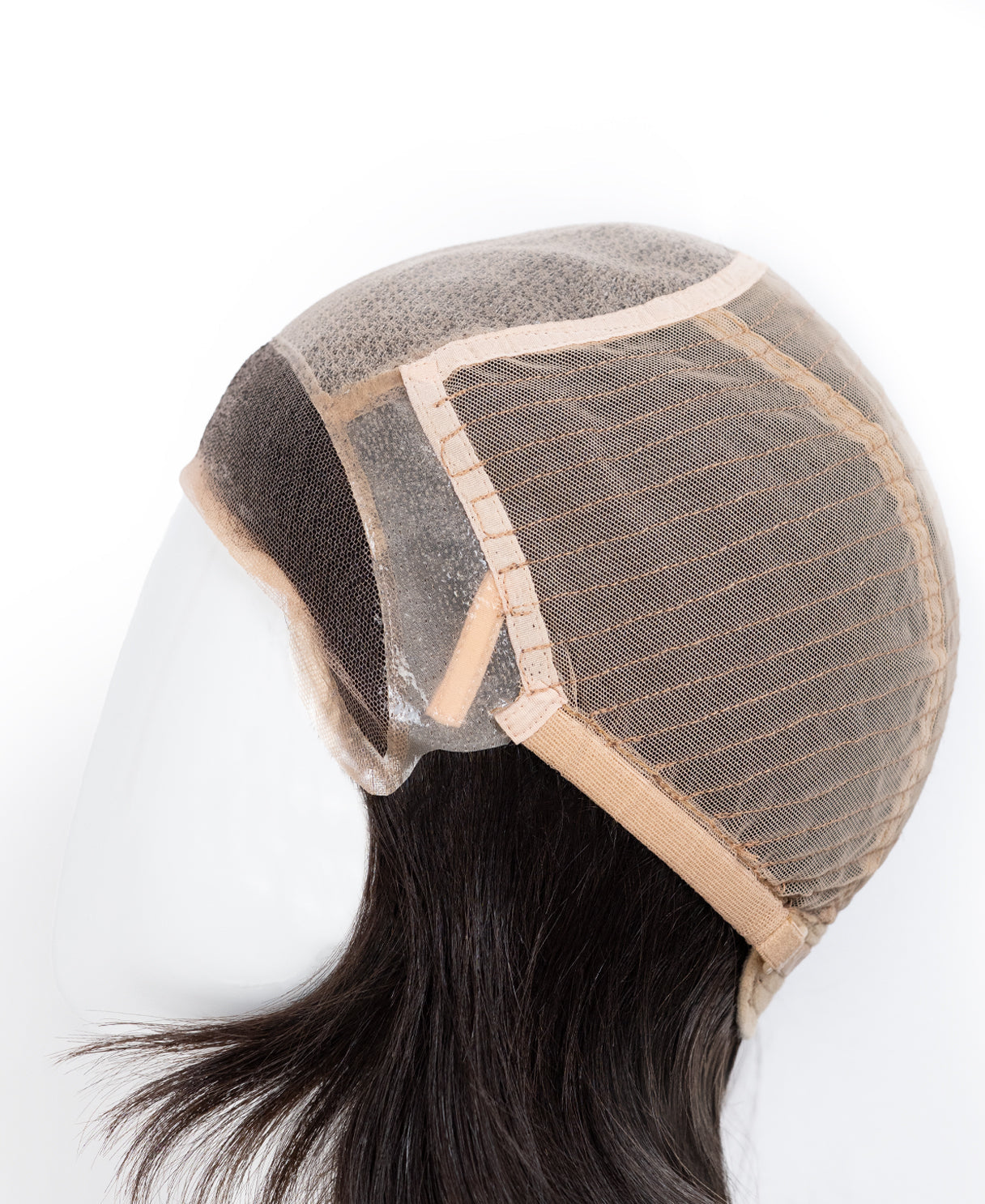 european virgin hair wig - 8" natural black.