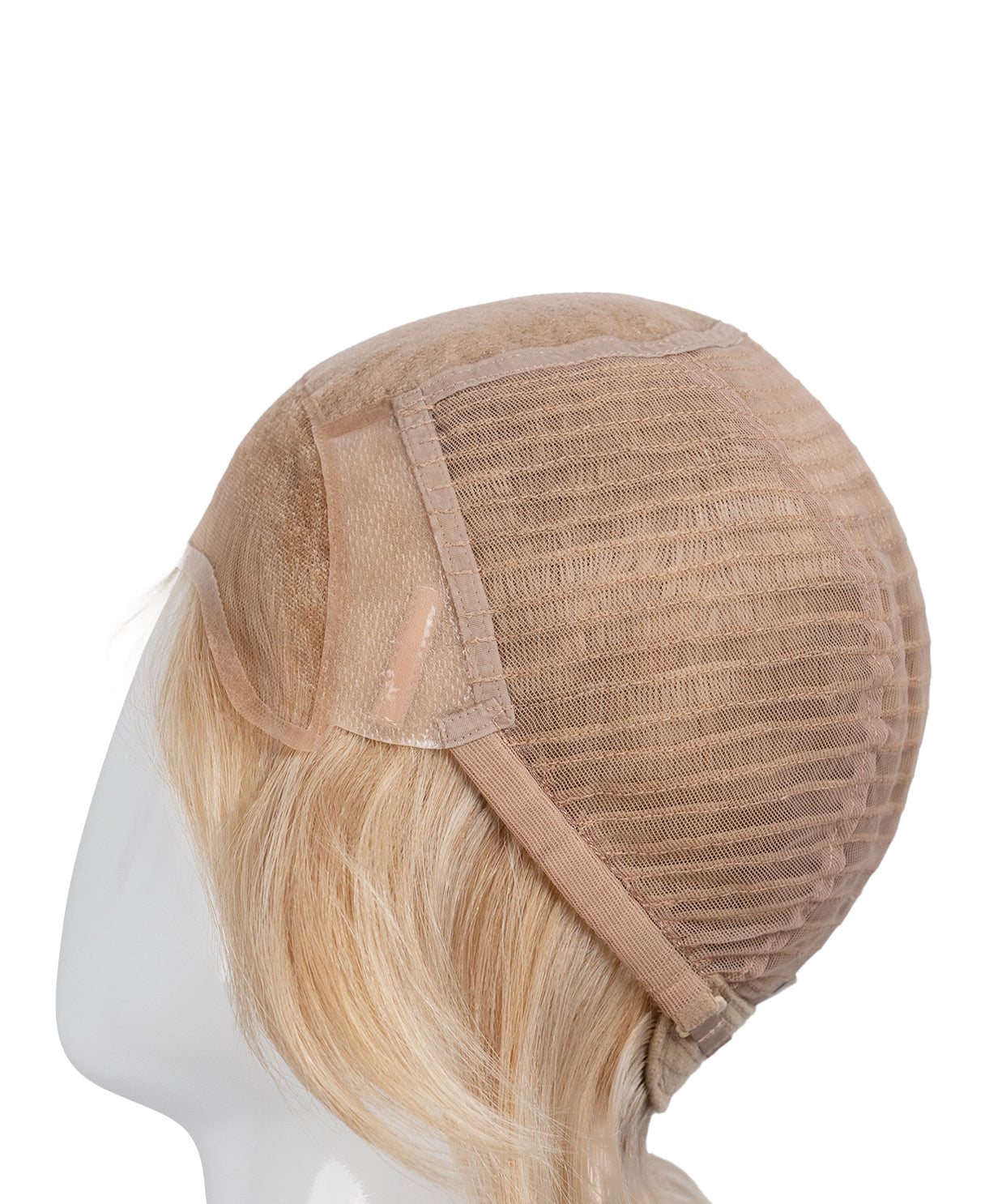 european virgin hair wig - 6" blonde highlights.