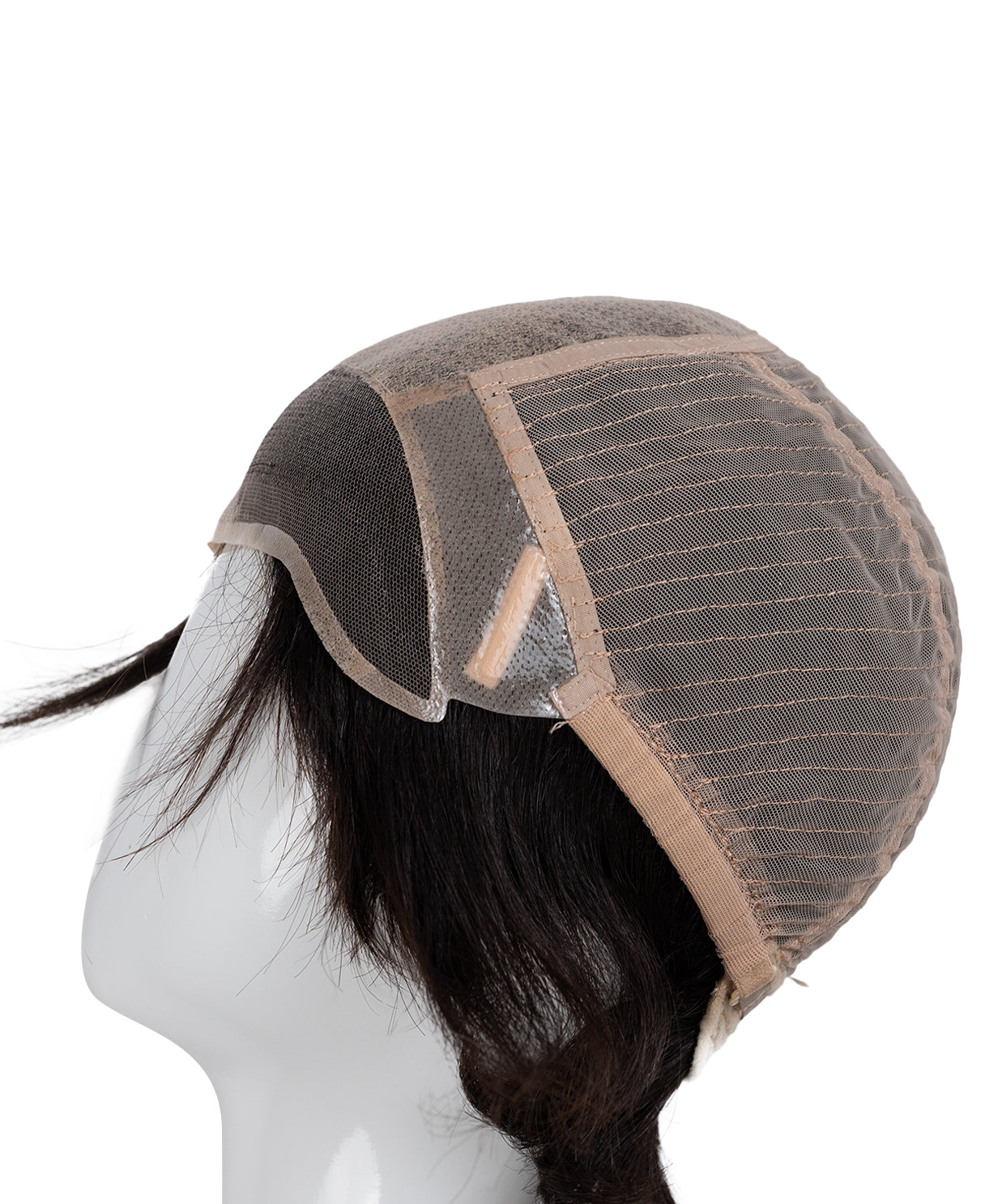 european virgin hair wig - 6" natural black.