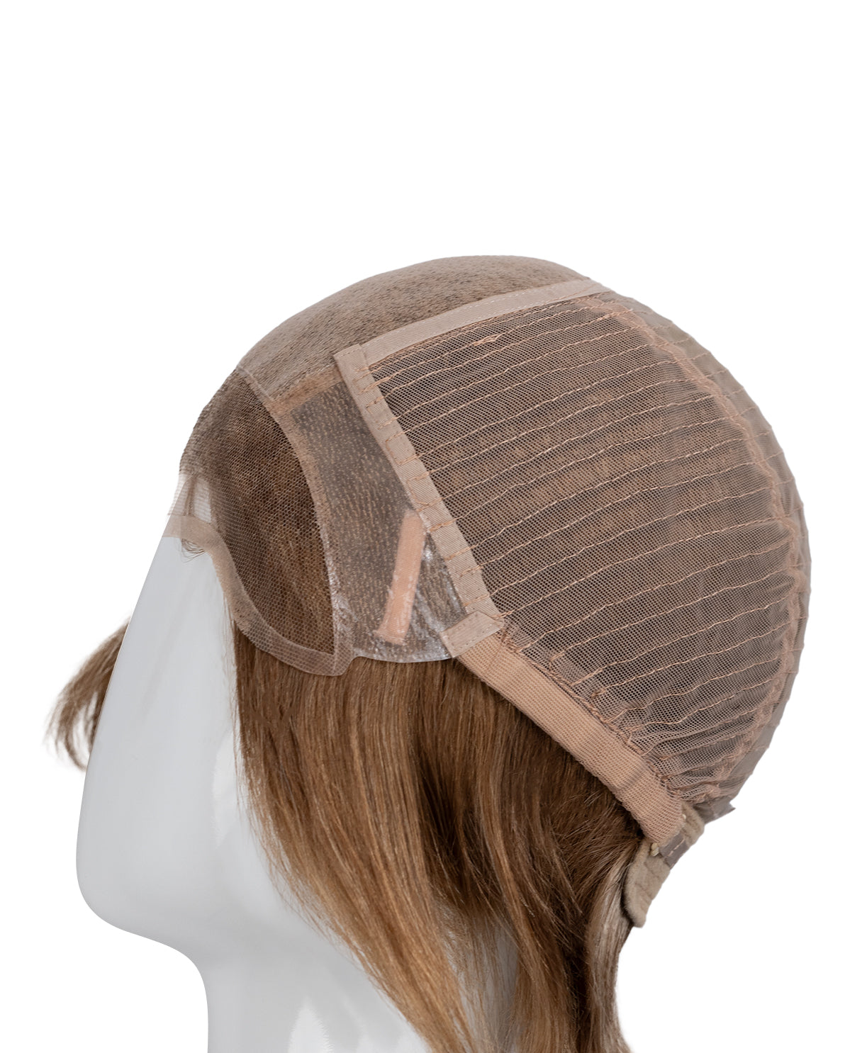 european virgin hair wig - 6" medium blonde.