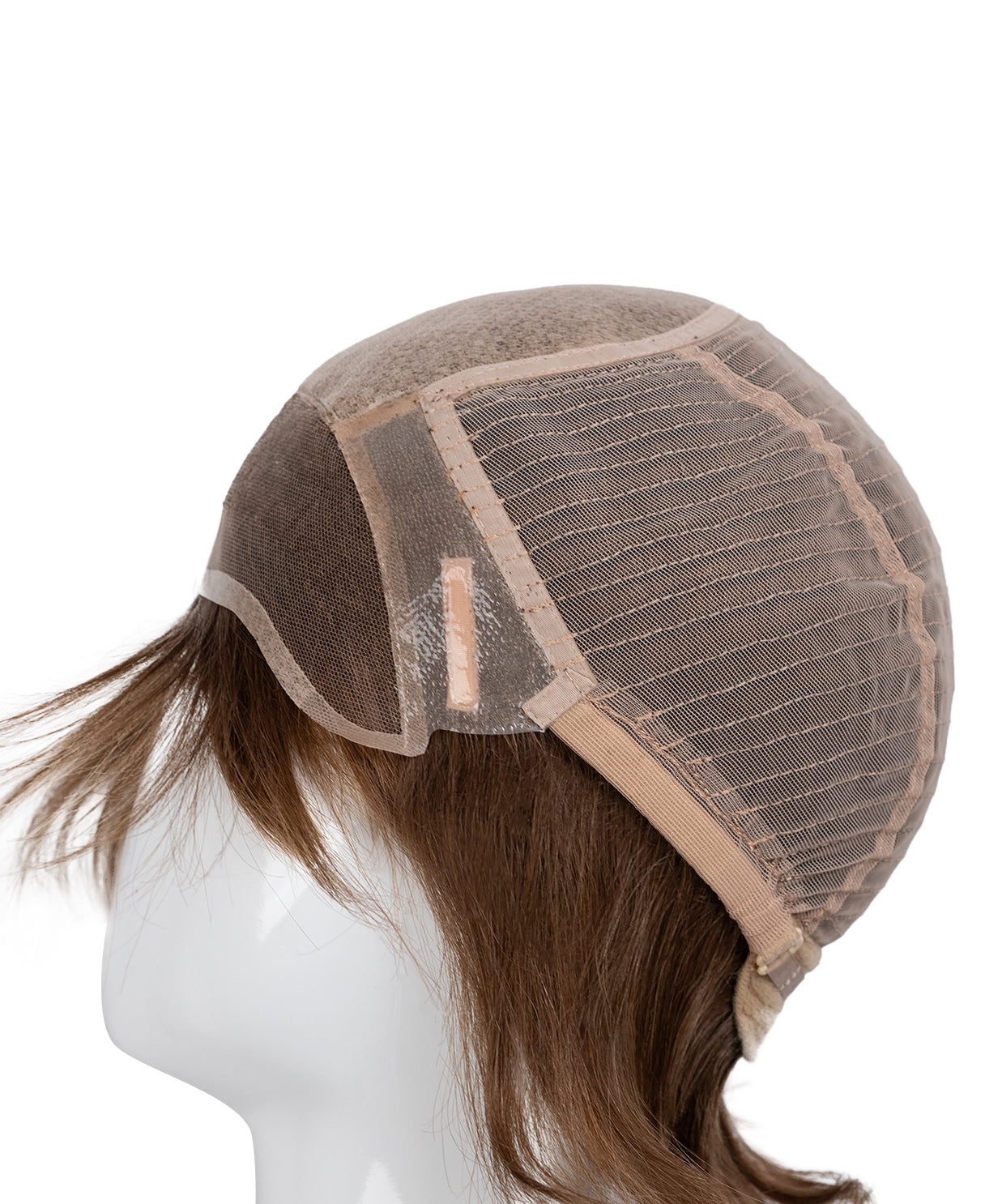 european virgin hair wig - 6" light brown.