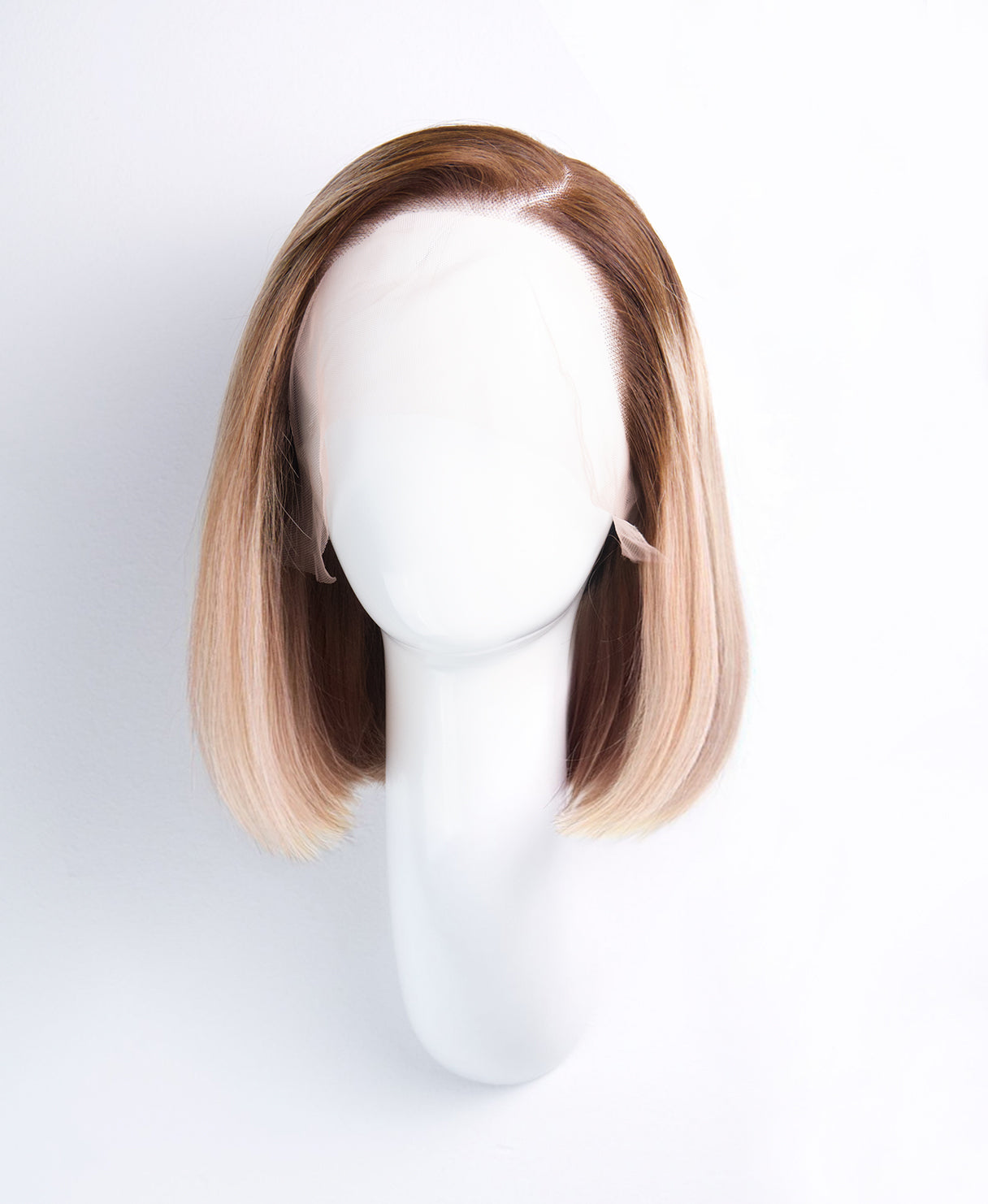 bob human wig - 10” rooted ash blonde.