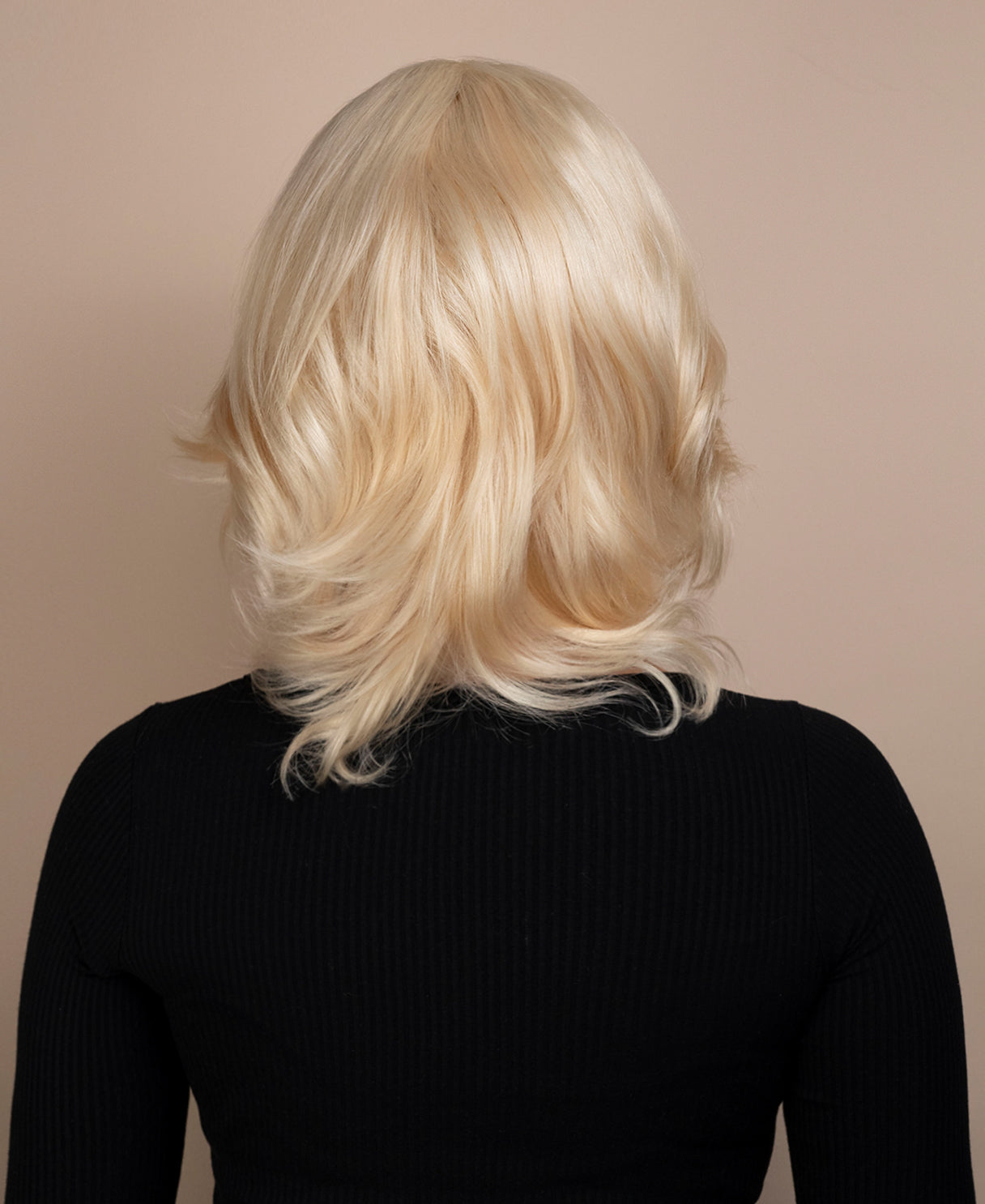 european virgin hair wig - 8" light blonde.