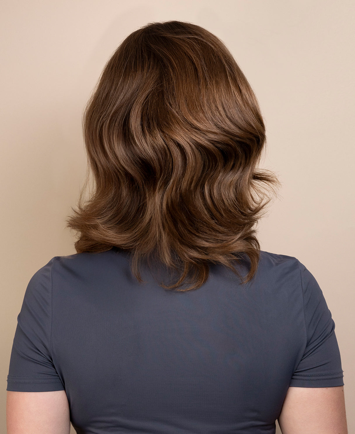 european virgin hair wig - 8" light brown.