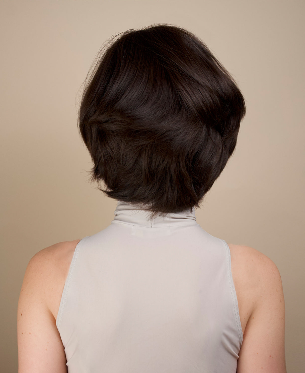 european virgin hair wig - 6" chocolate brown.