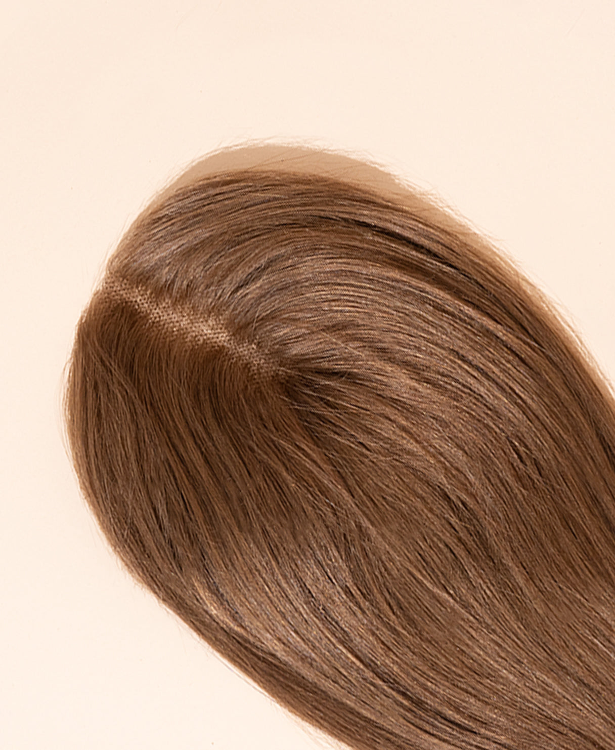 hair topper 12" light brown.