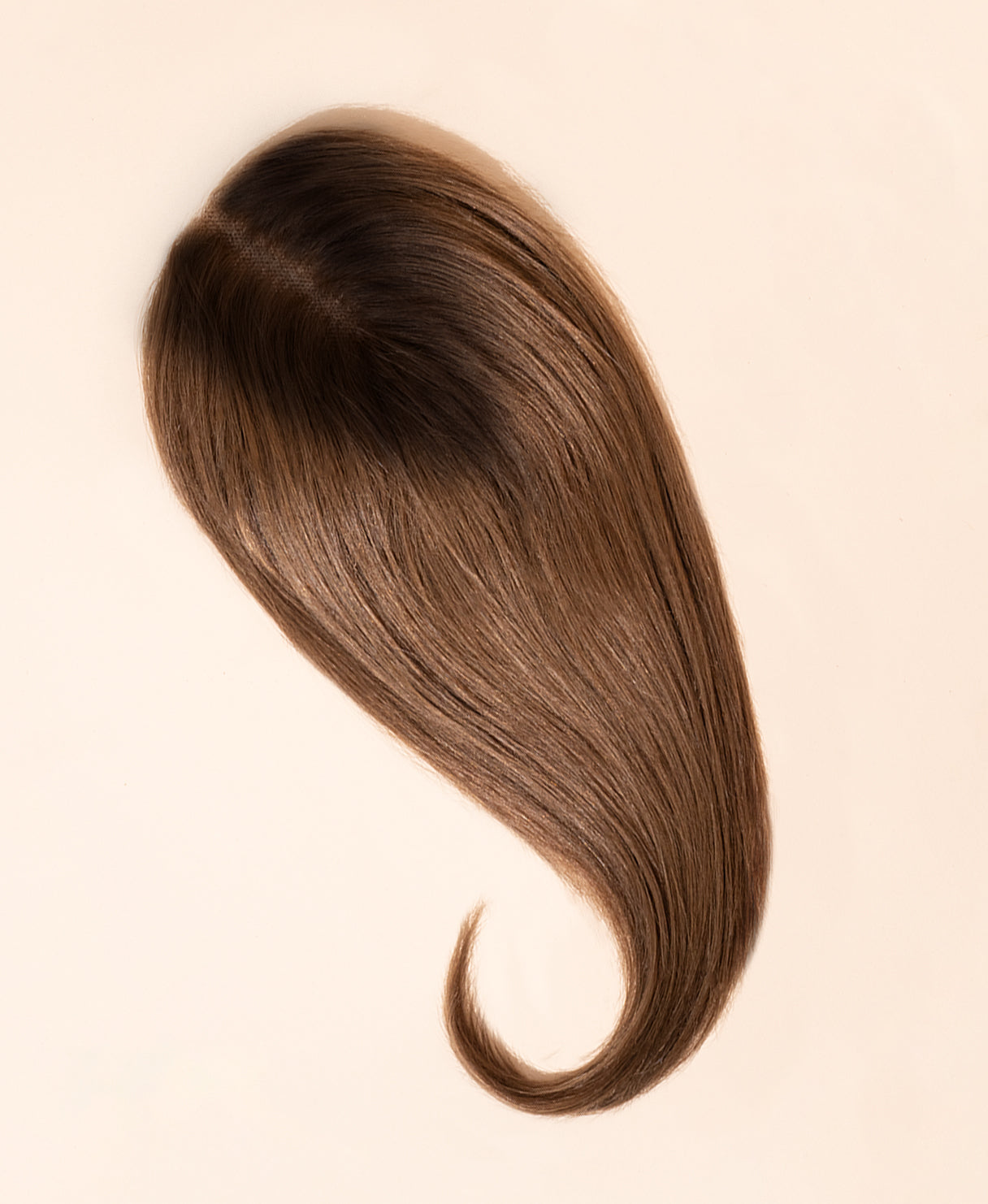 hair topper 12" rooted brown.