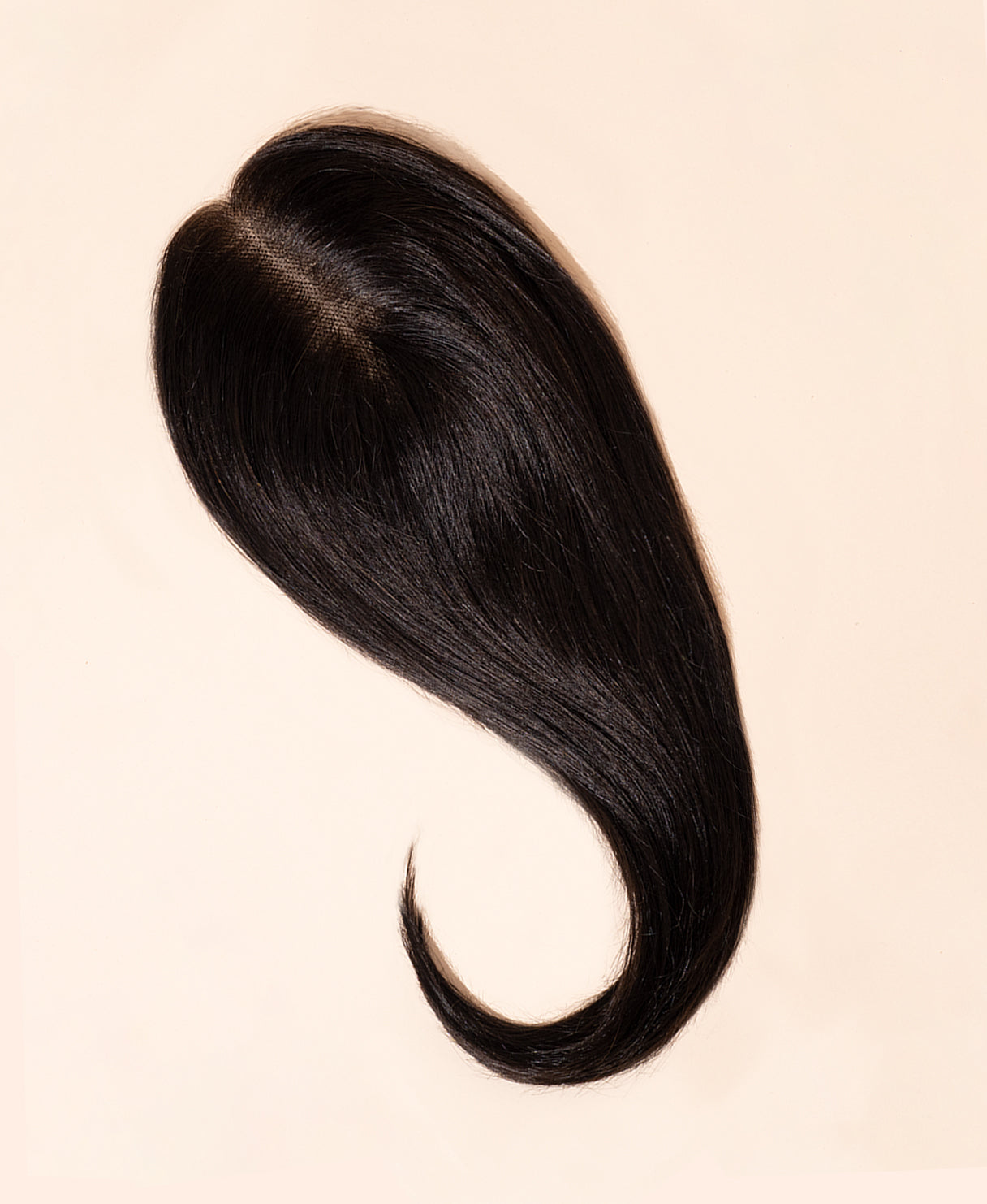 hair topper 12" dark brown.