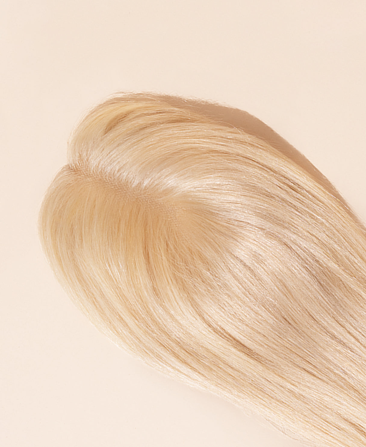 hair topper 12" platinum blonde.