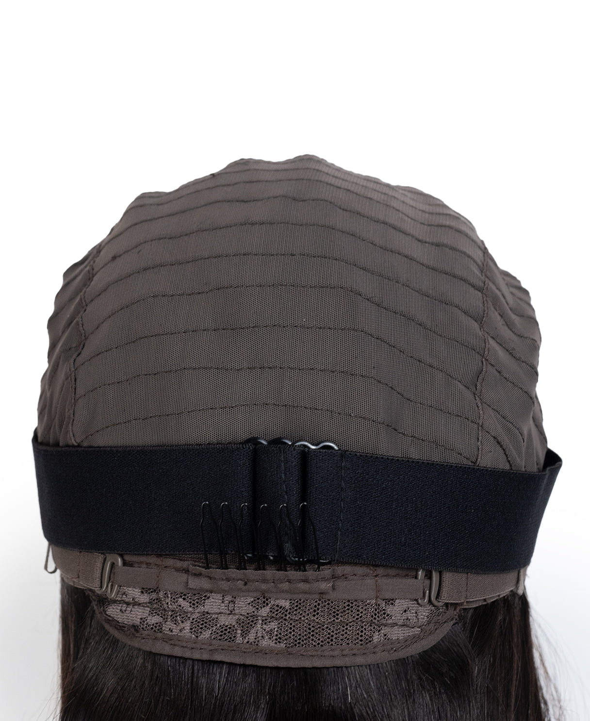 4x4 bob human wig - 10" brown highlights.