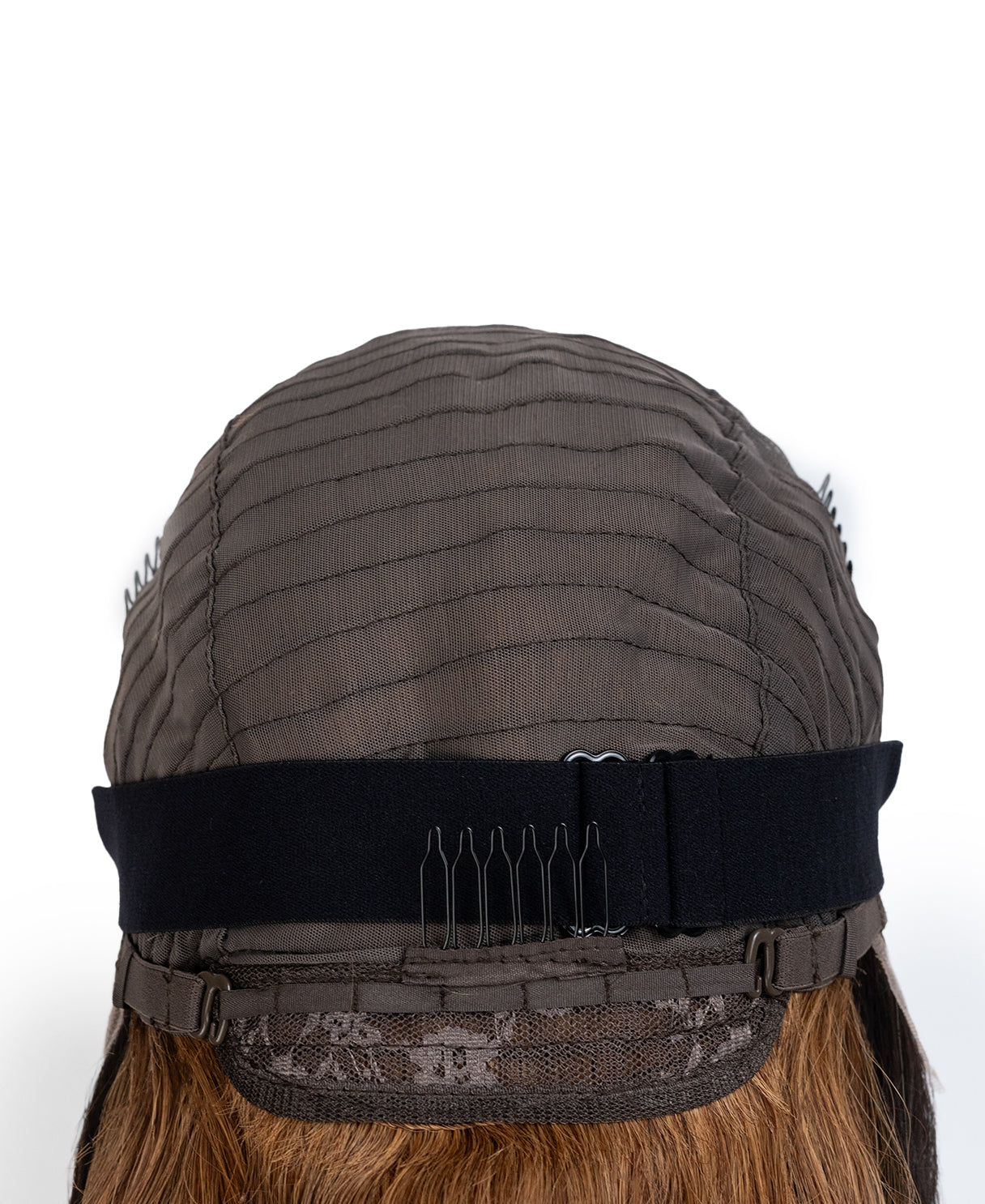 put on & go human wig - 16" rooted blonde with bouncy curls.