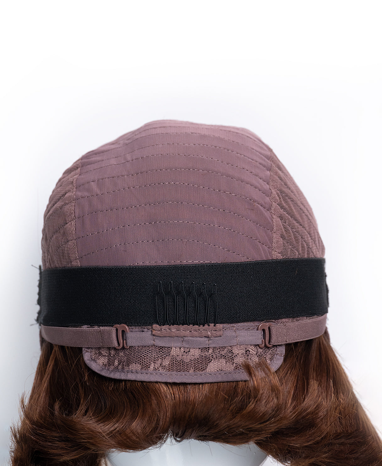 wedge bob human wig - 8" caramel highlights.