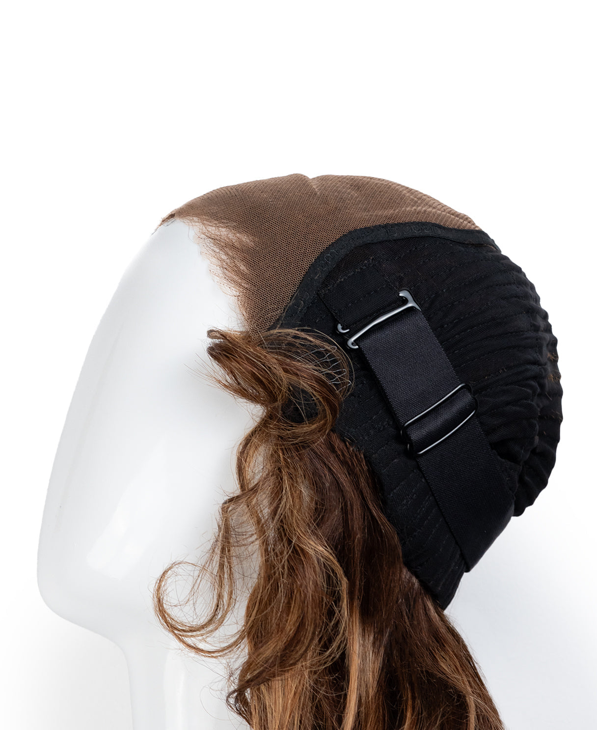 put on & go human wig blowout - 14" ashy brown balayage.