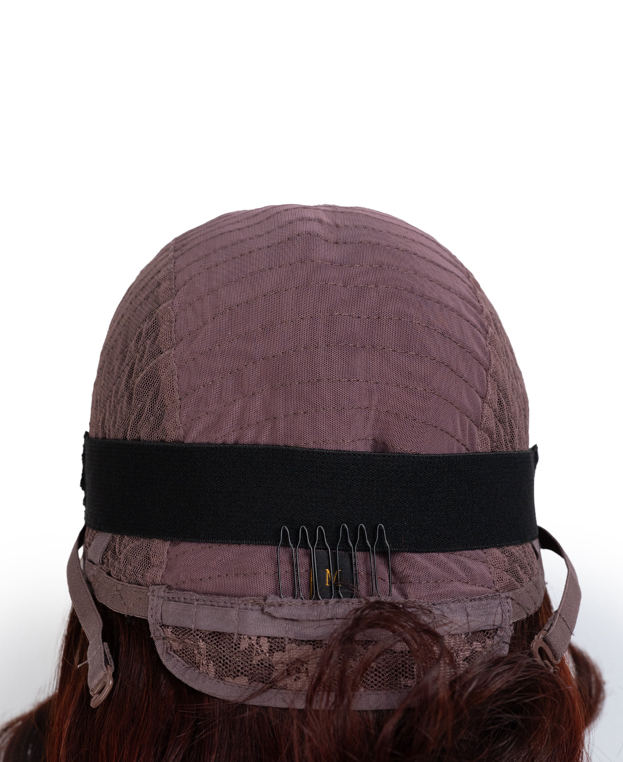 lace front human wig blowout bob - 10" auburn.