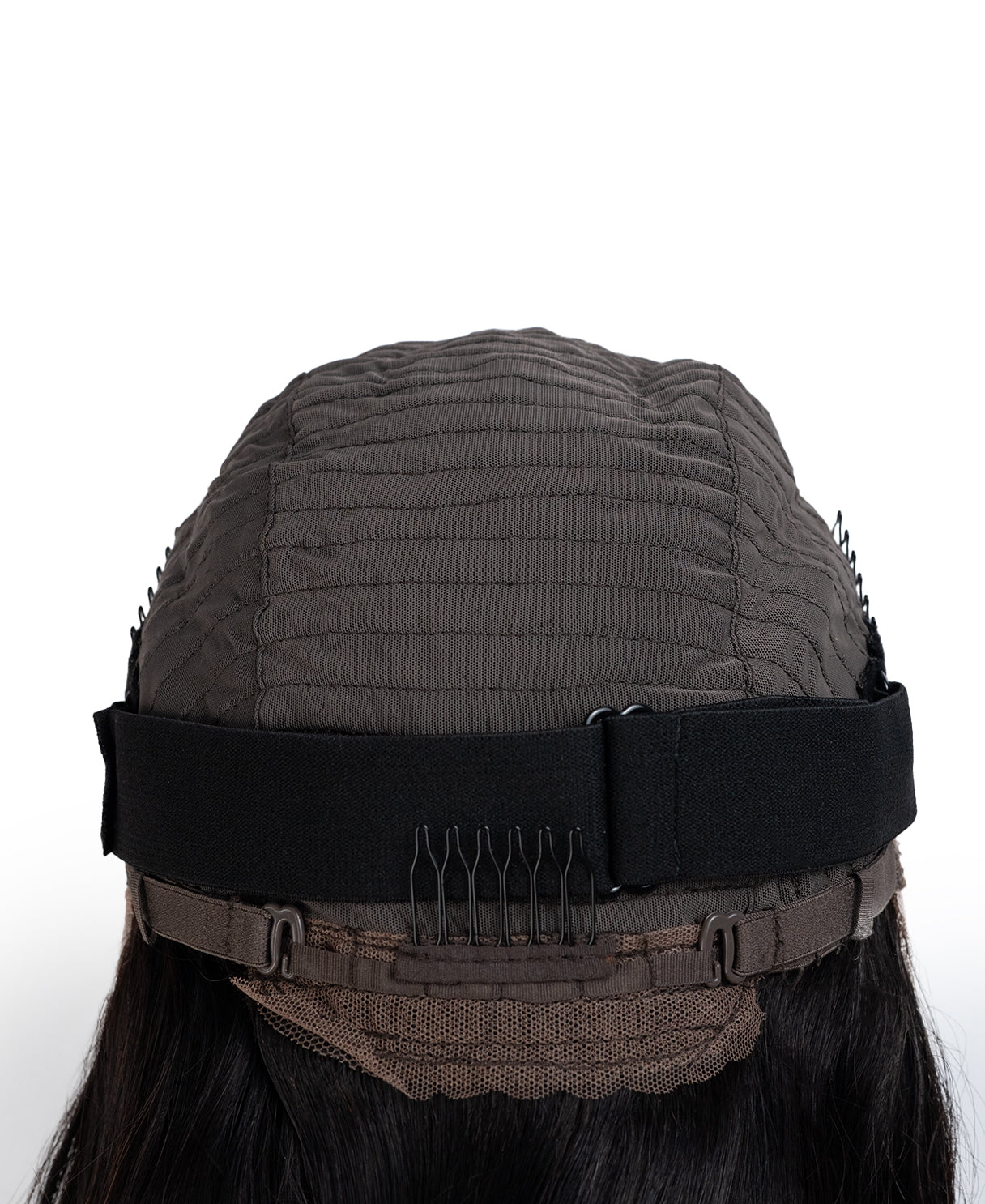 put on & go human wig - 20" mocha balayage.