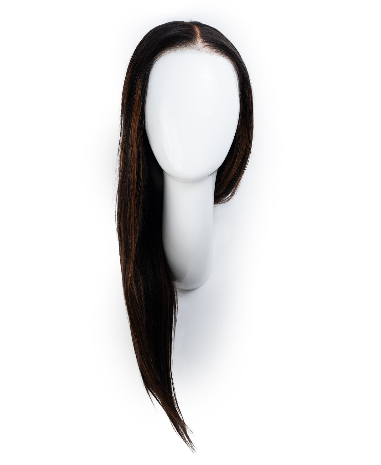 put on & go human wig - 20" mocha balayage.