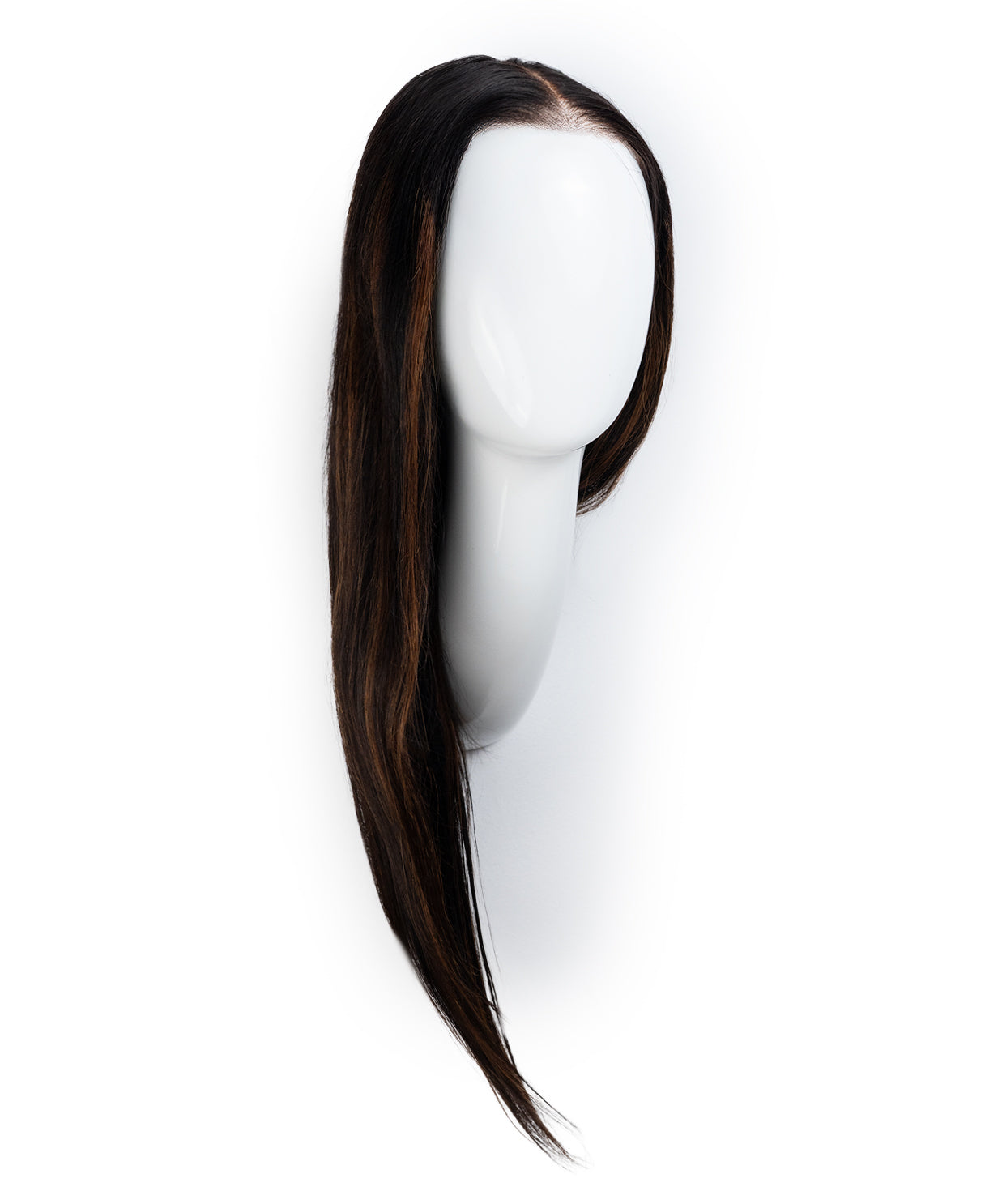put on & go human wig - 20" mocha balayage.