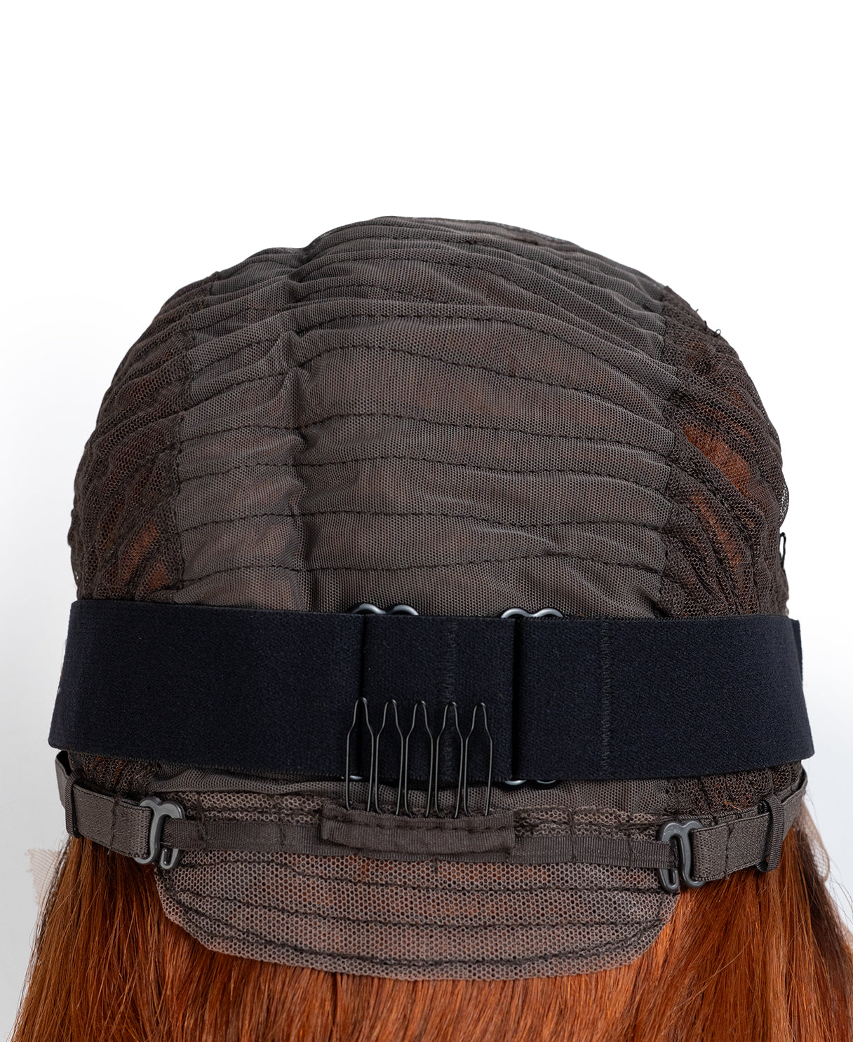 lace front bob human wig - 10" rooted copper.