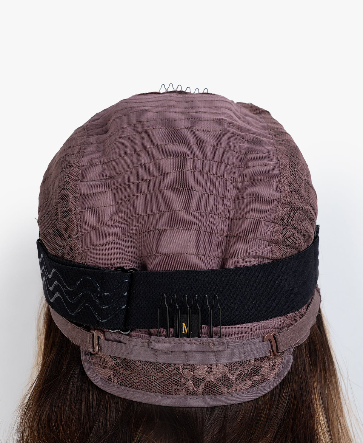 lace front bob human wig - 12" dark moneypiece.