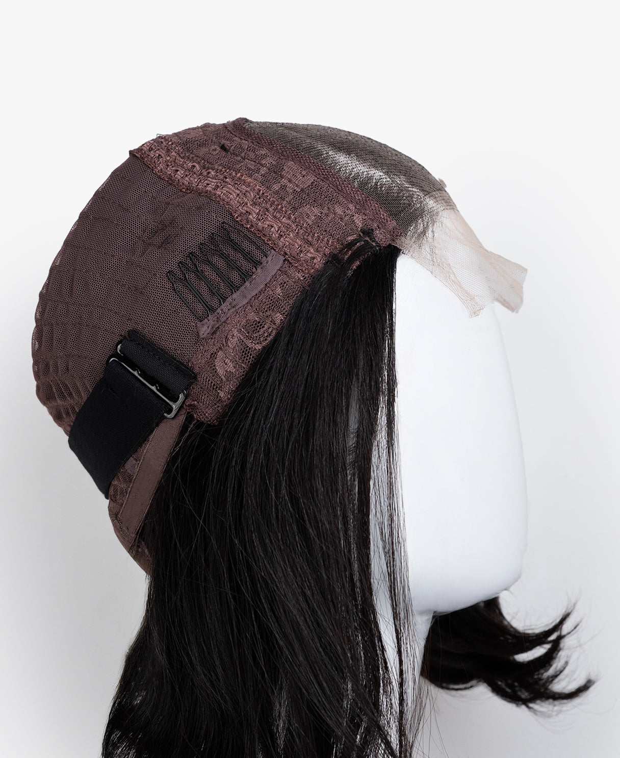 lace front bob human wig - 10" natural black.