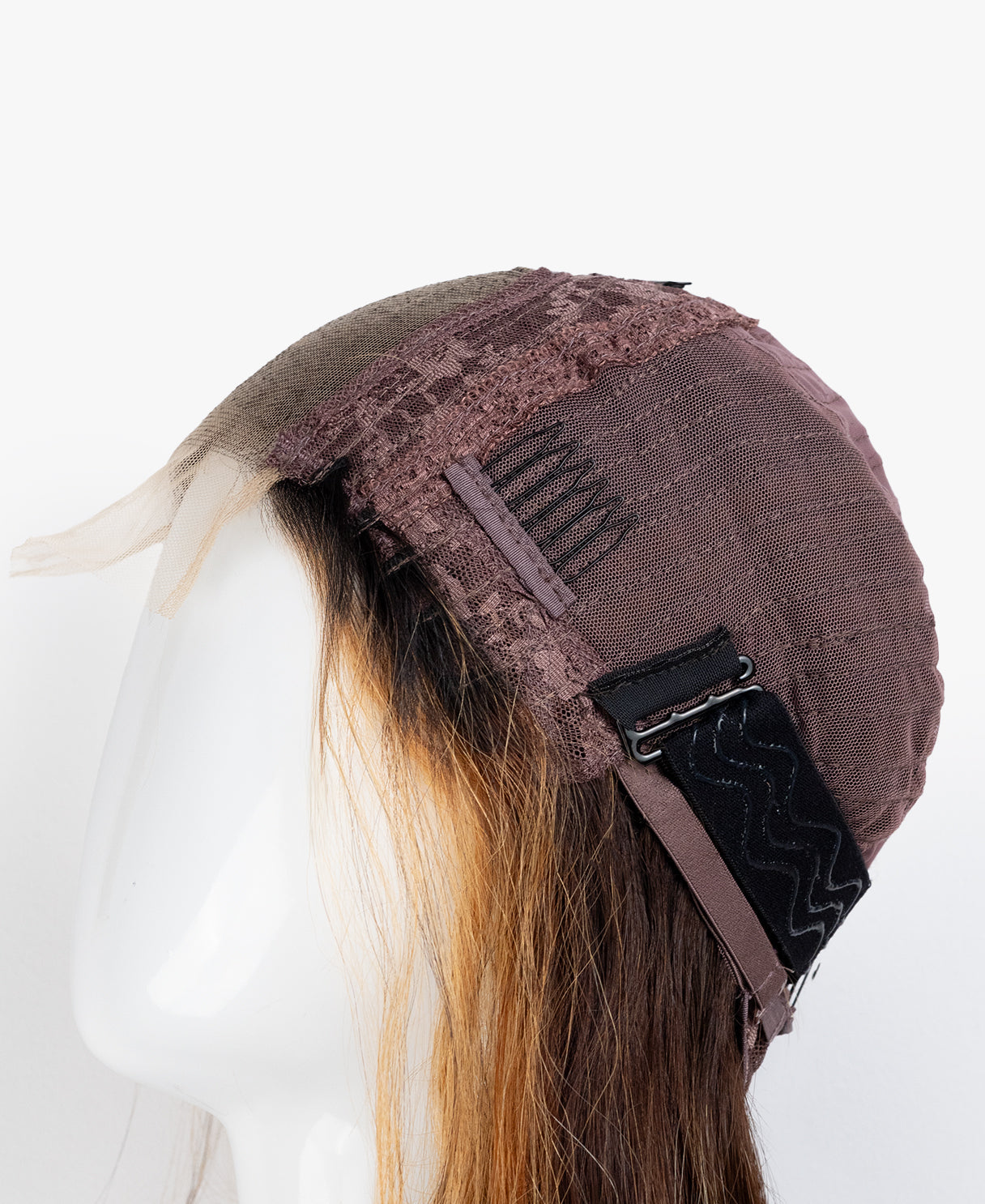 lace front bob human wig - 12" dark moneypiece.