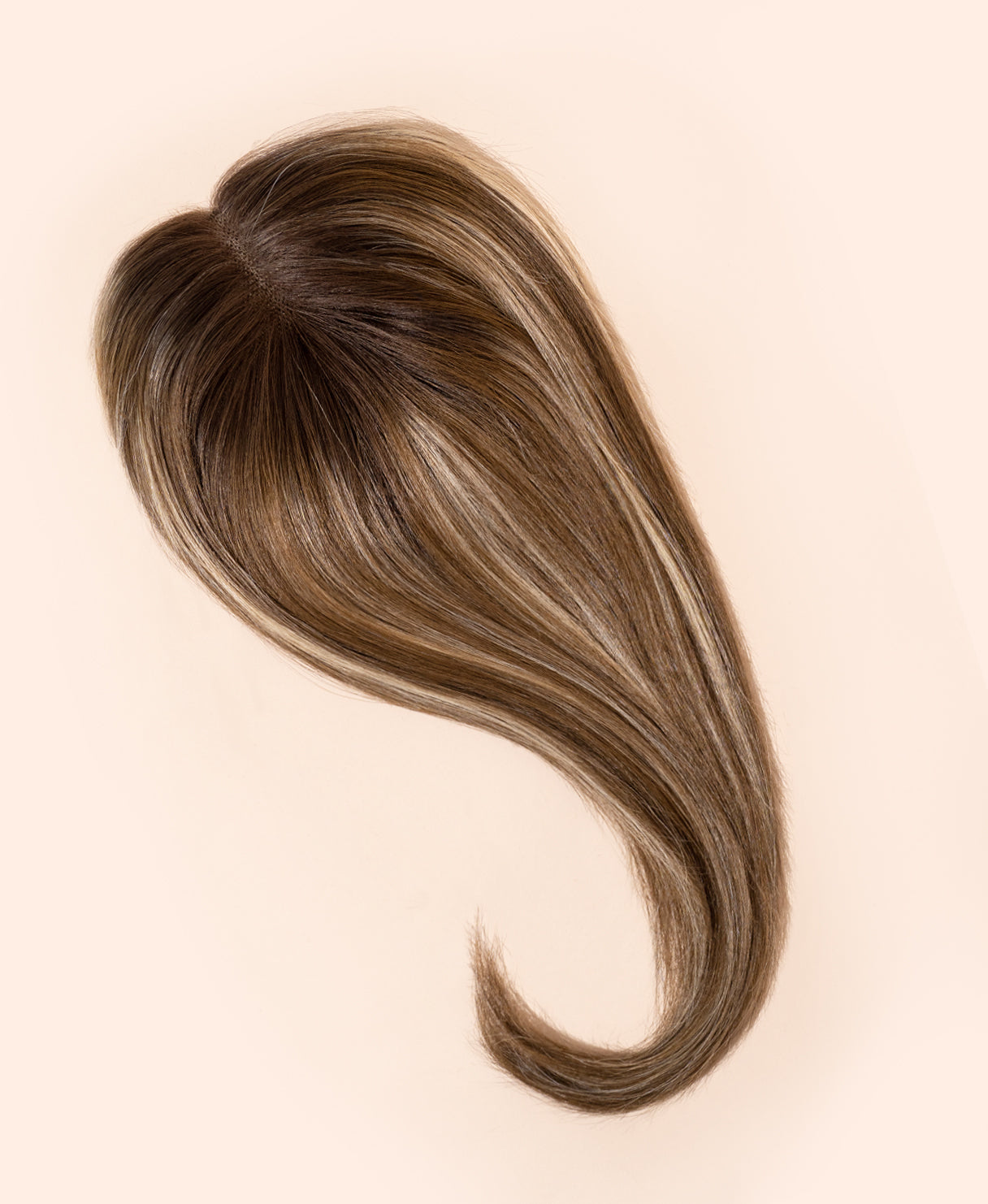 hair topper 12" brown balayage.