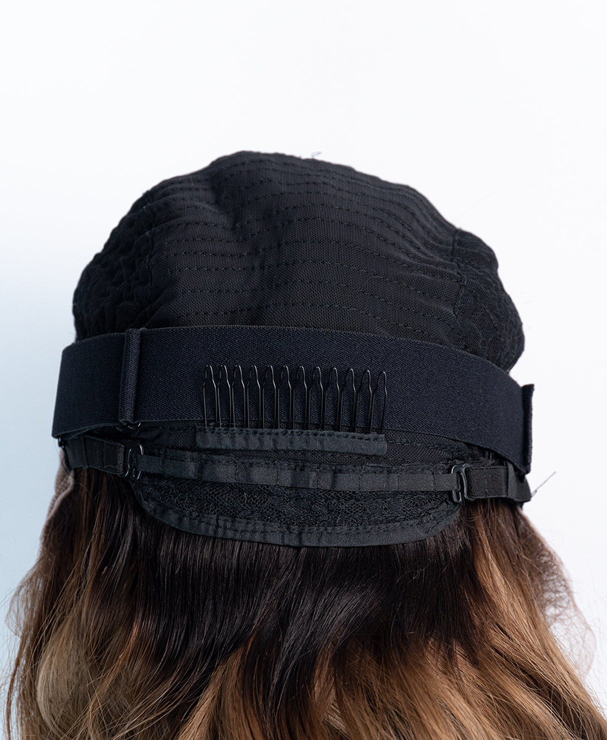 lace front human wig - 20" ash brown balayage.