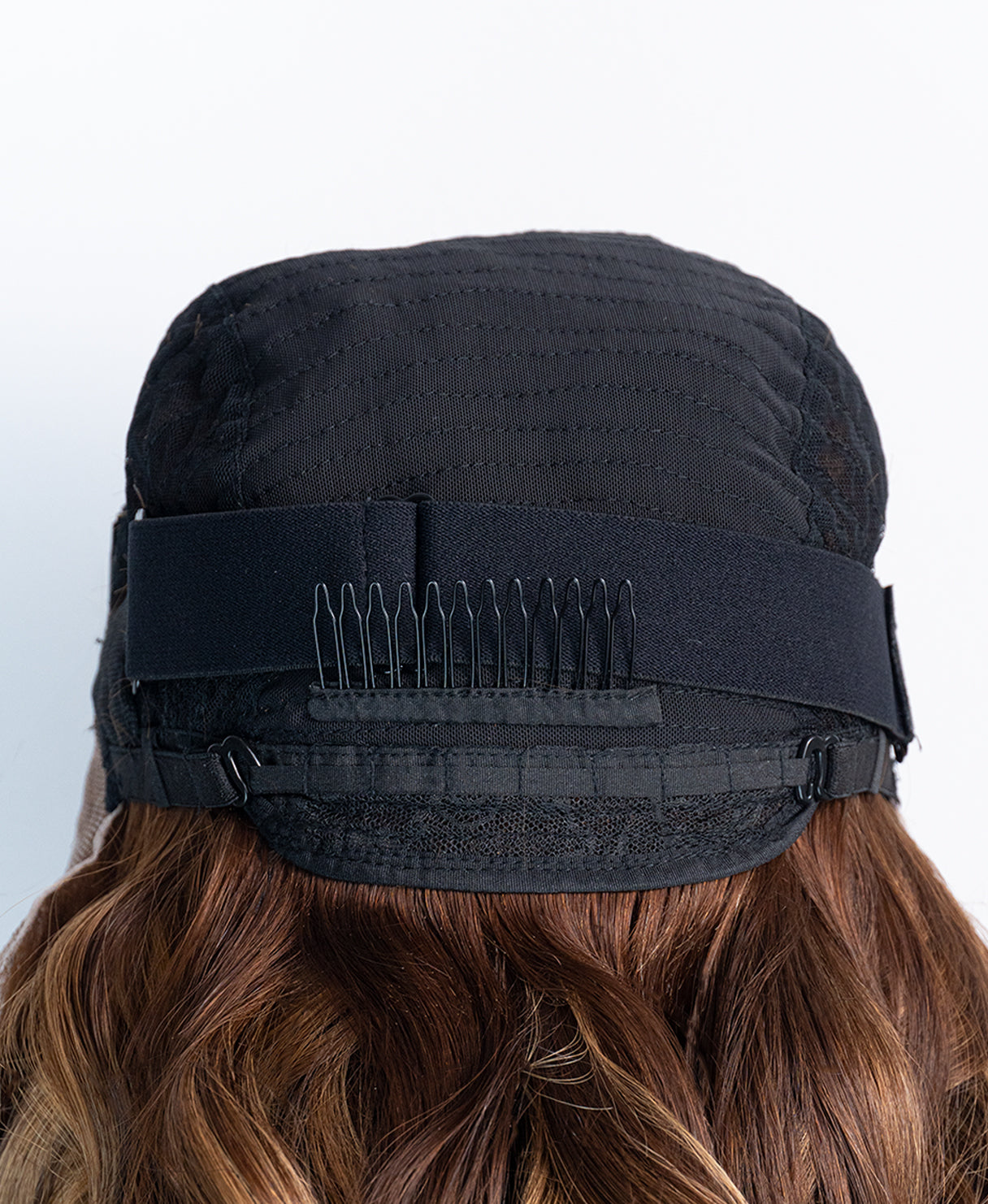 lace front human wig - 20" chestnut blonde balayage.