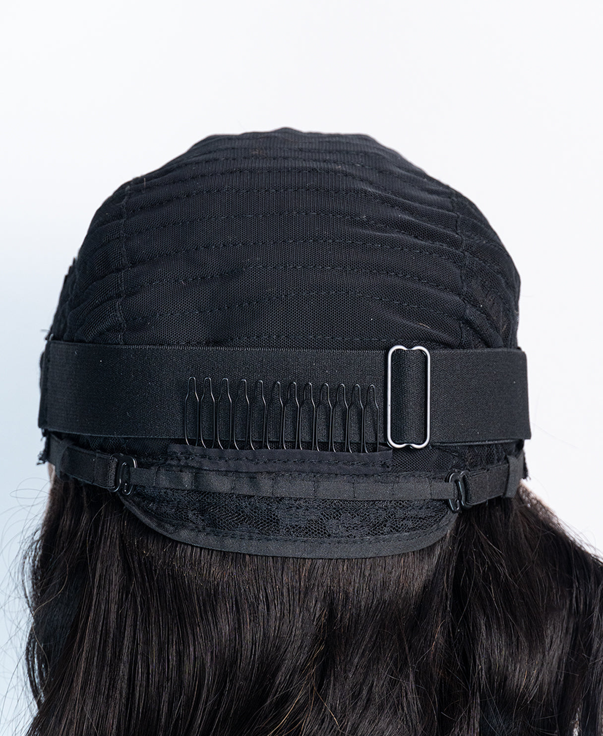 lace front human wig - 20" mocha brown balayage.