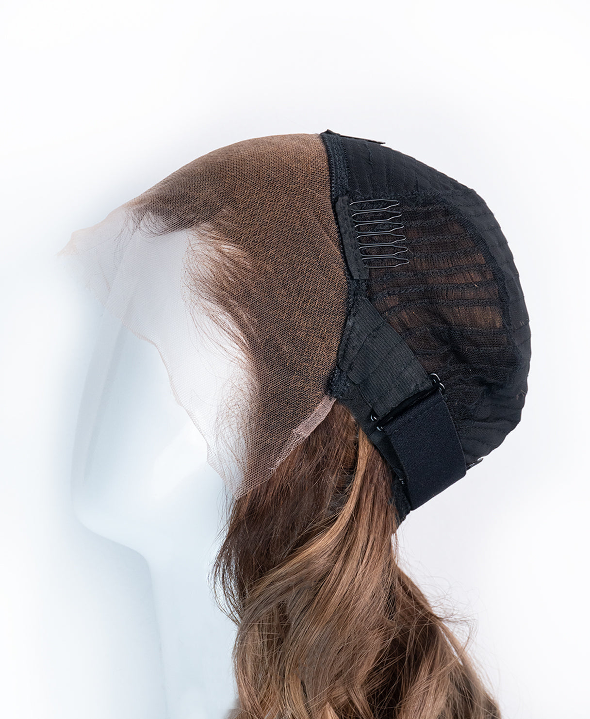 lace front human wig - 20" ash blonde balayage.