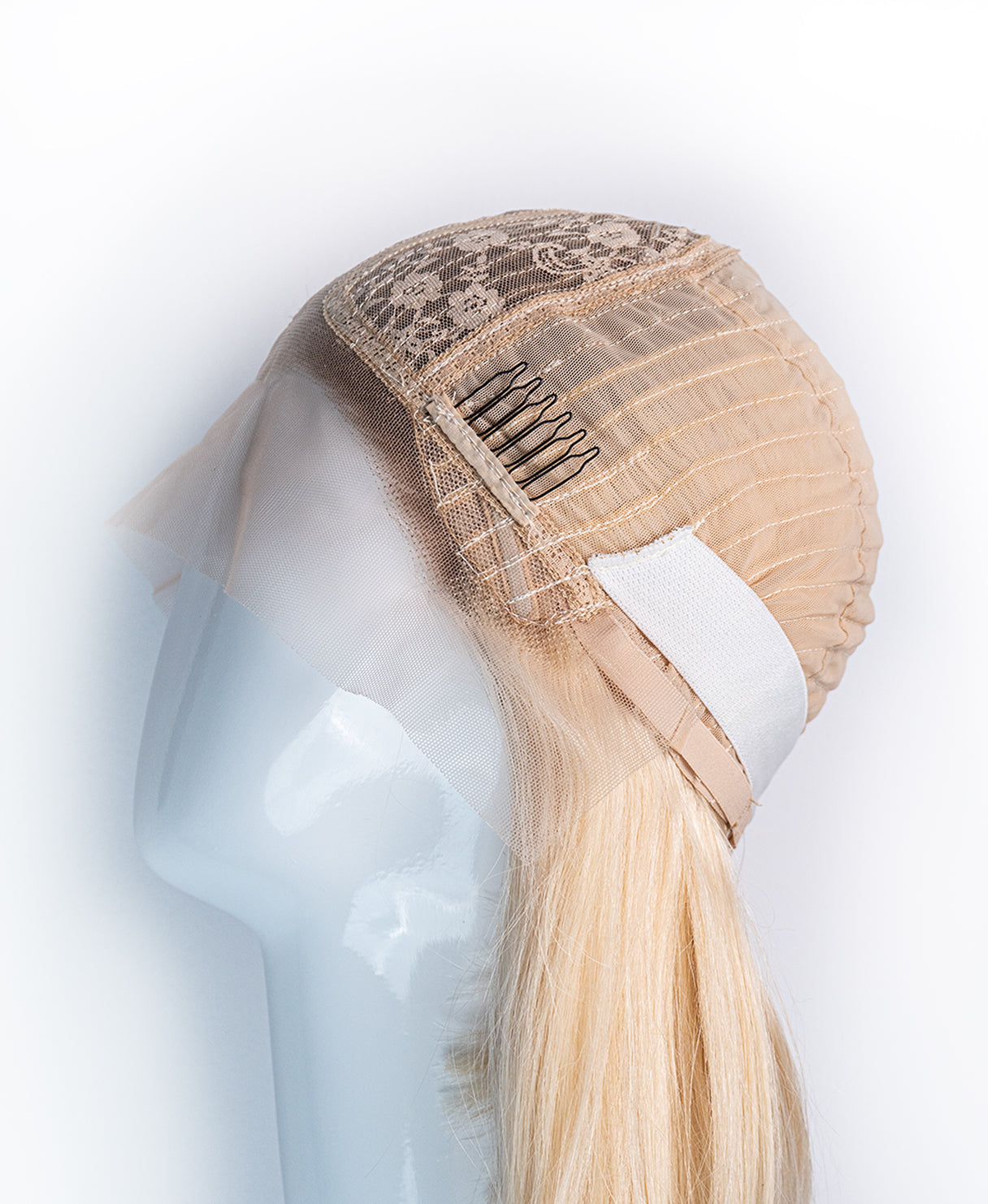 bob wig 12" - rooted platinum blonde.