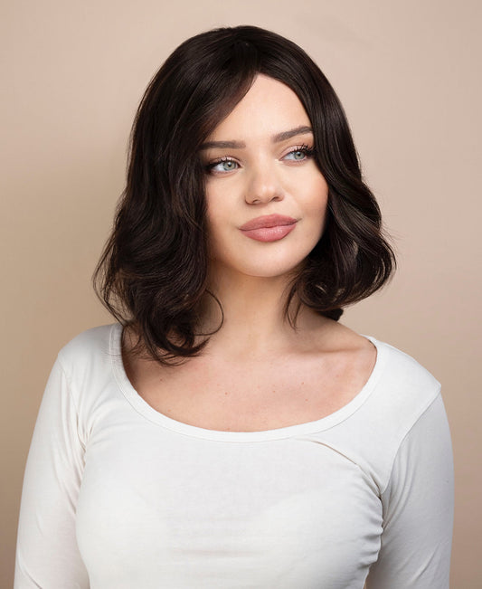 european virgin hair wig - 10" chocolate brown.