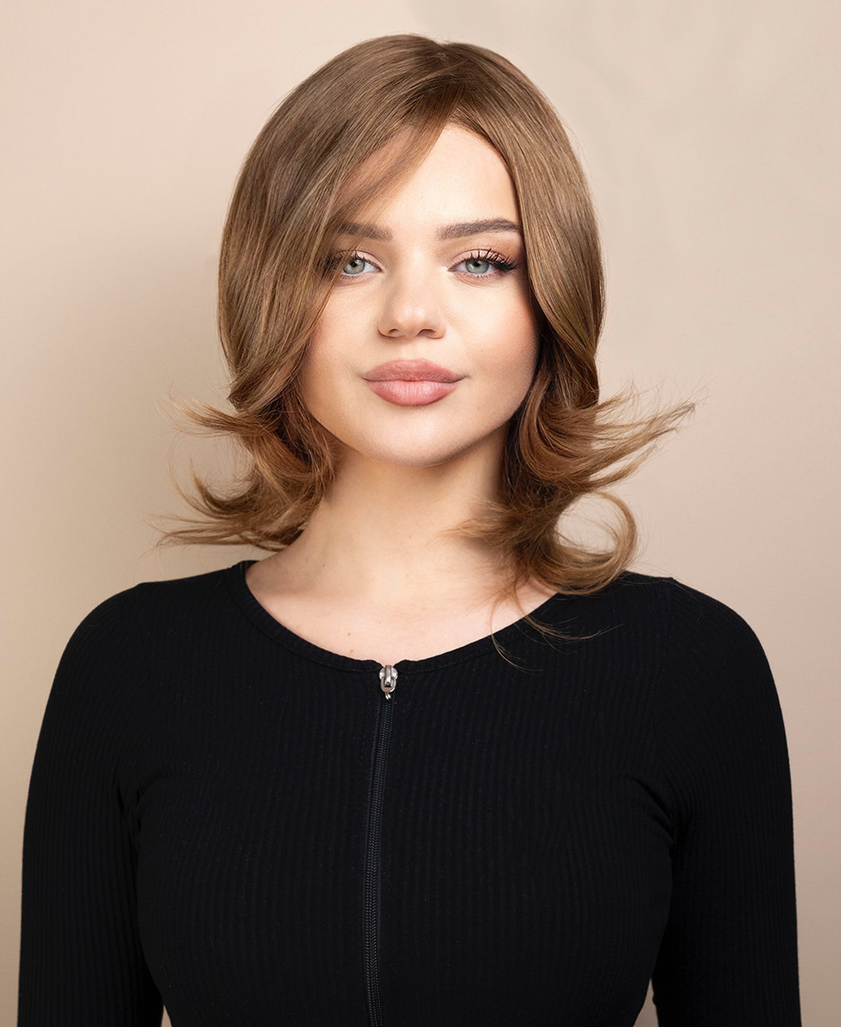 european virgin hair wig - 10" warm blonde.