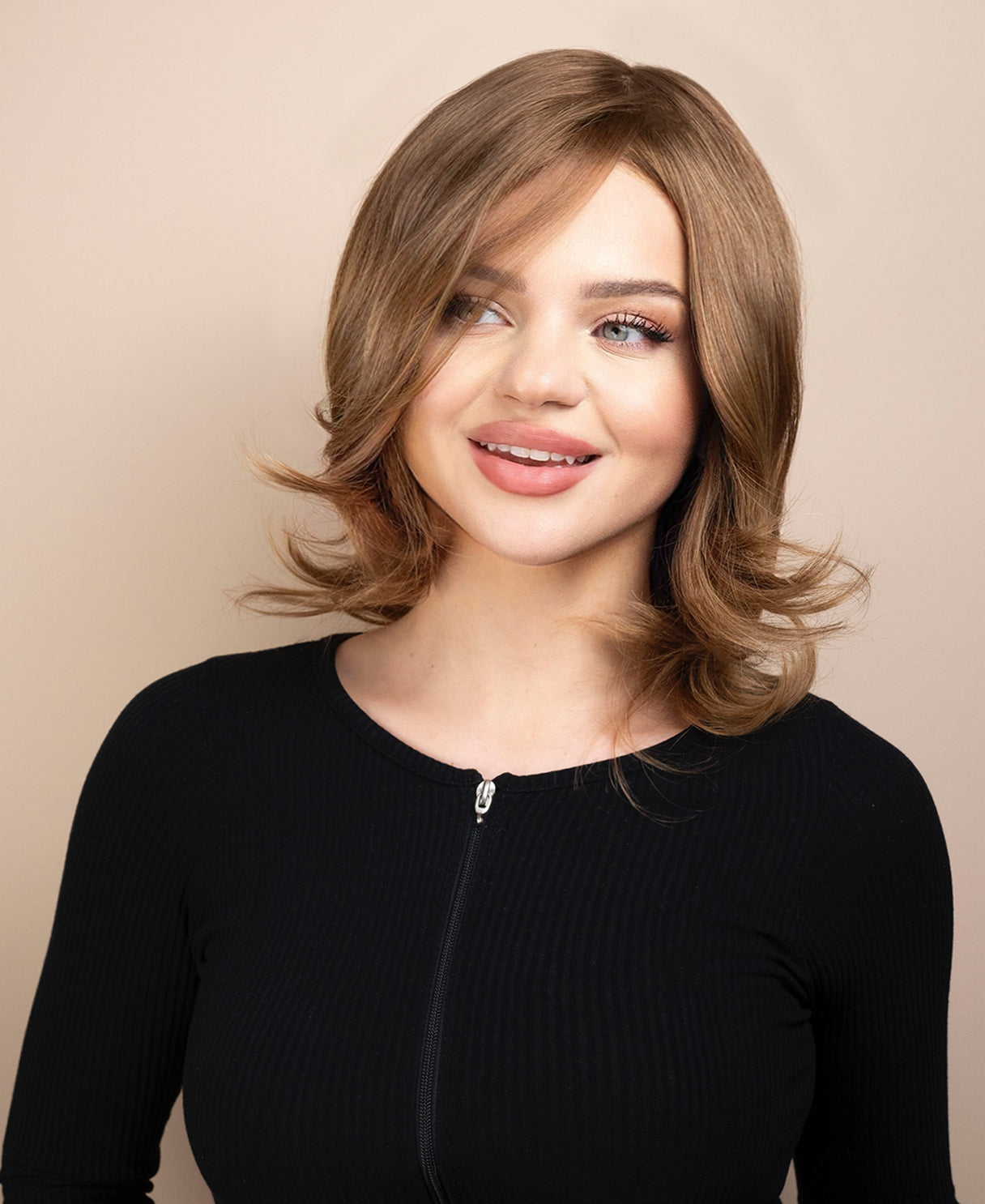 european virgin hair wig - 10" warm blonde.