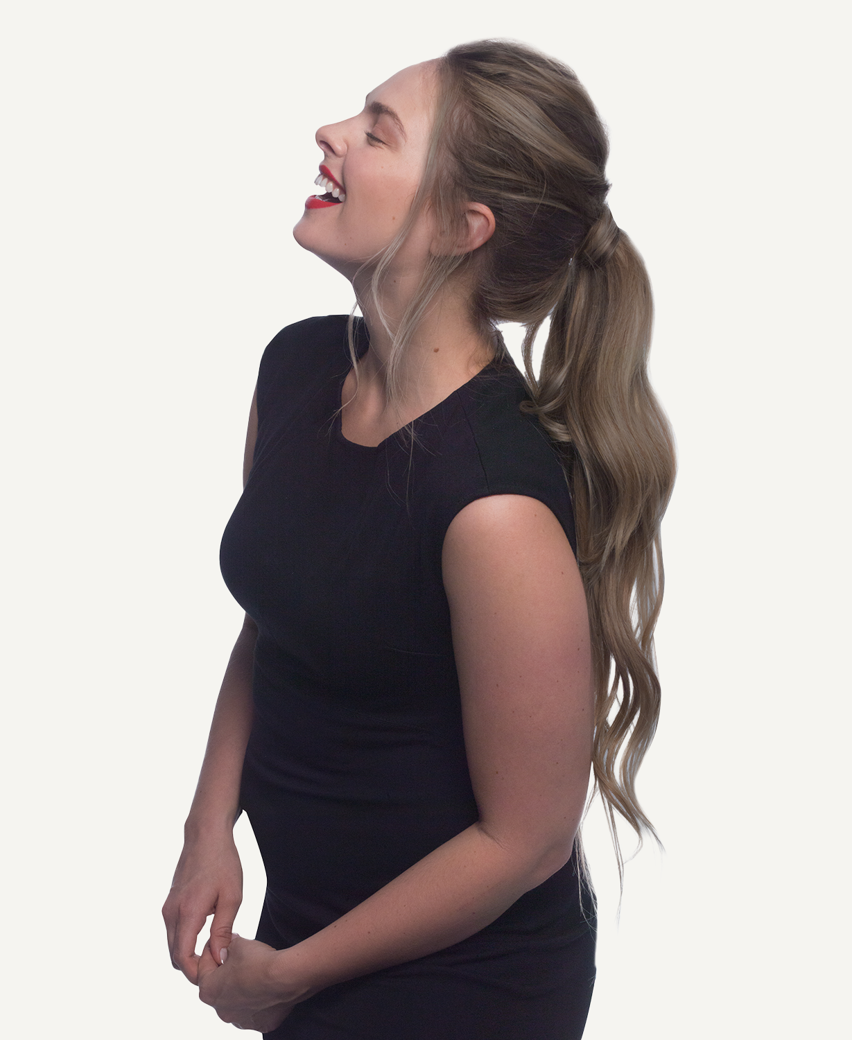 ponytail - ash blonde.