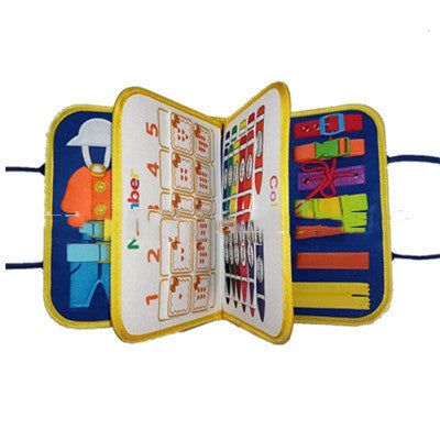 Sainishops™New Busy Book Children s Busy Board Dressing And Buttoning Learning Baby