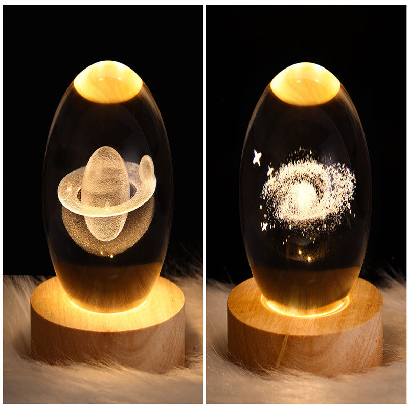Sainishops™LED Night Light Galaxy Crystal Ball Table Lamp