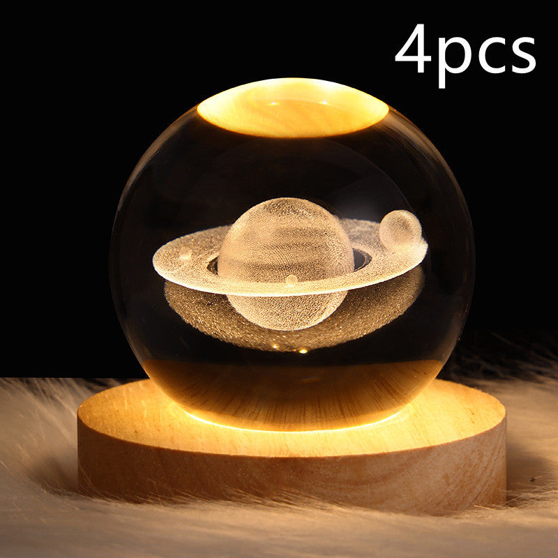 Sainishops™LED Night Light Galaxy Crystal Ball Table Lamp