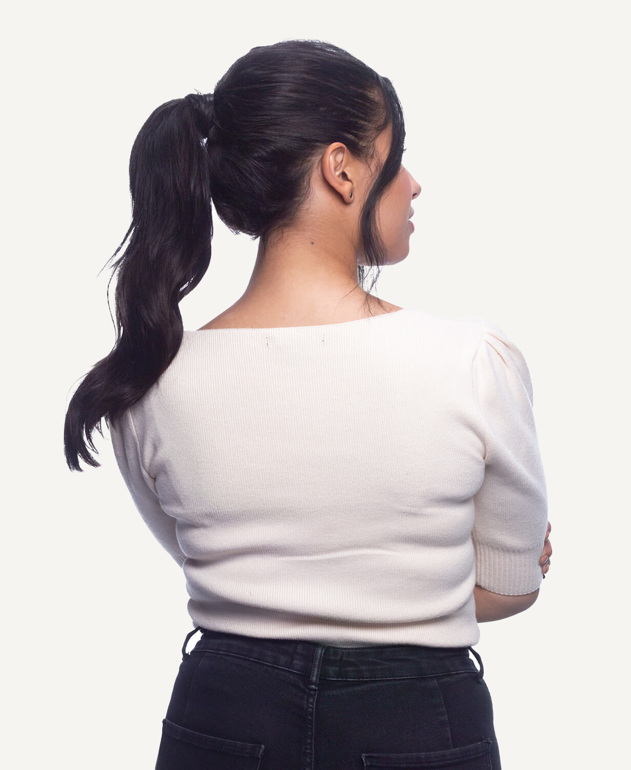 ponytail - natural black.