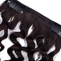 clip-in hair extensions 3C #1b Natural Black