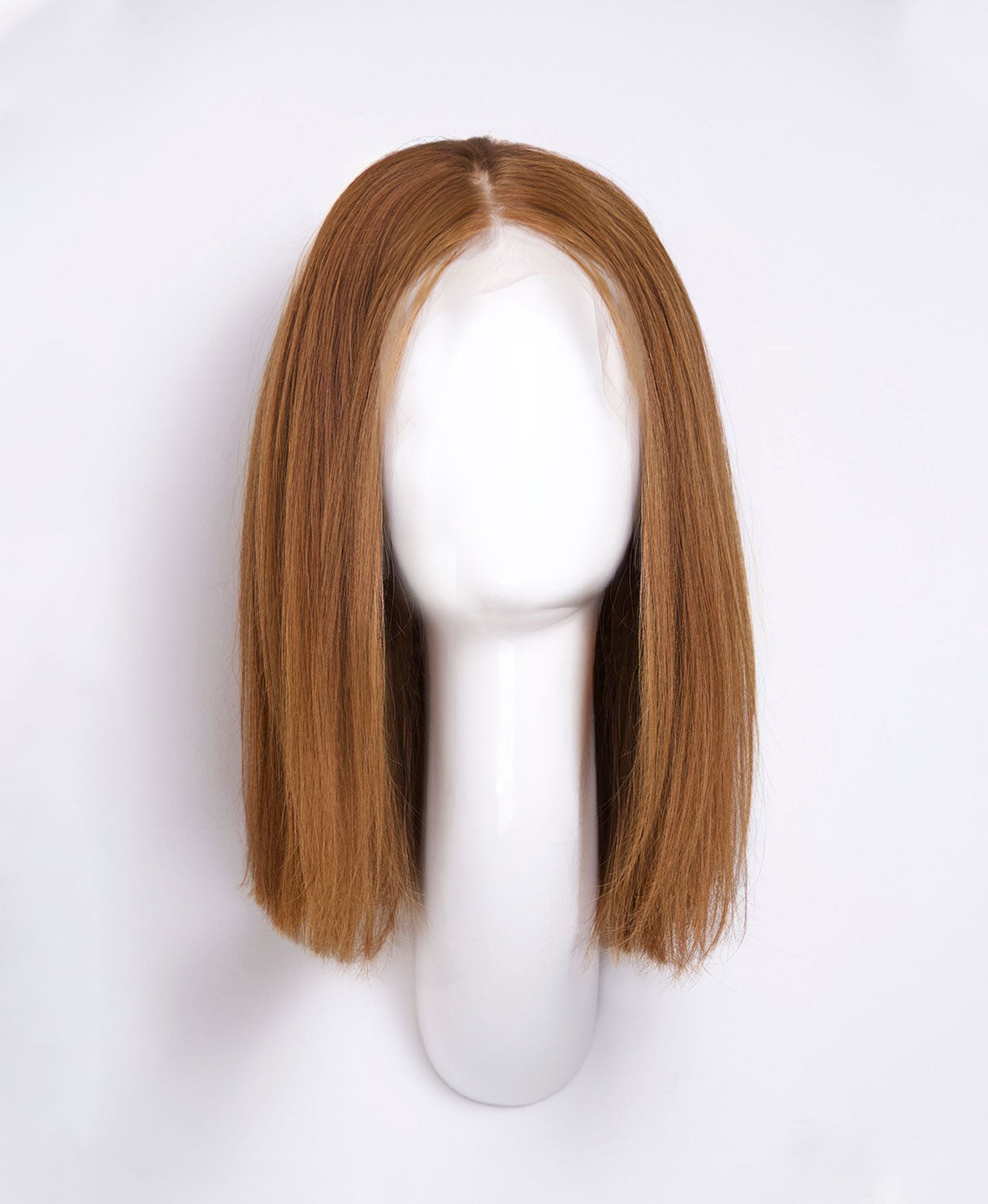 long bob human wig  - 12" light brown.