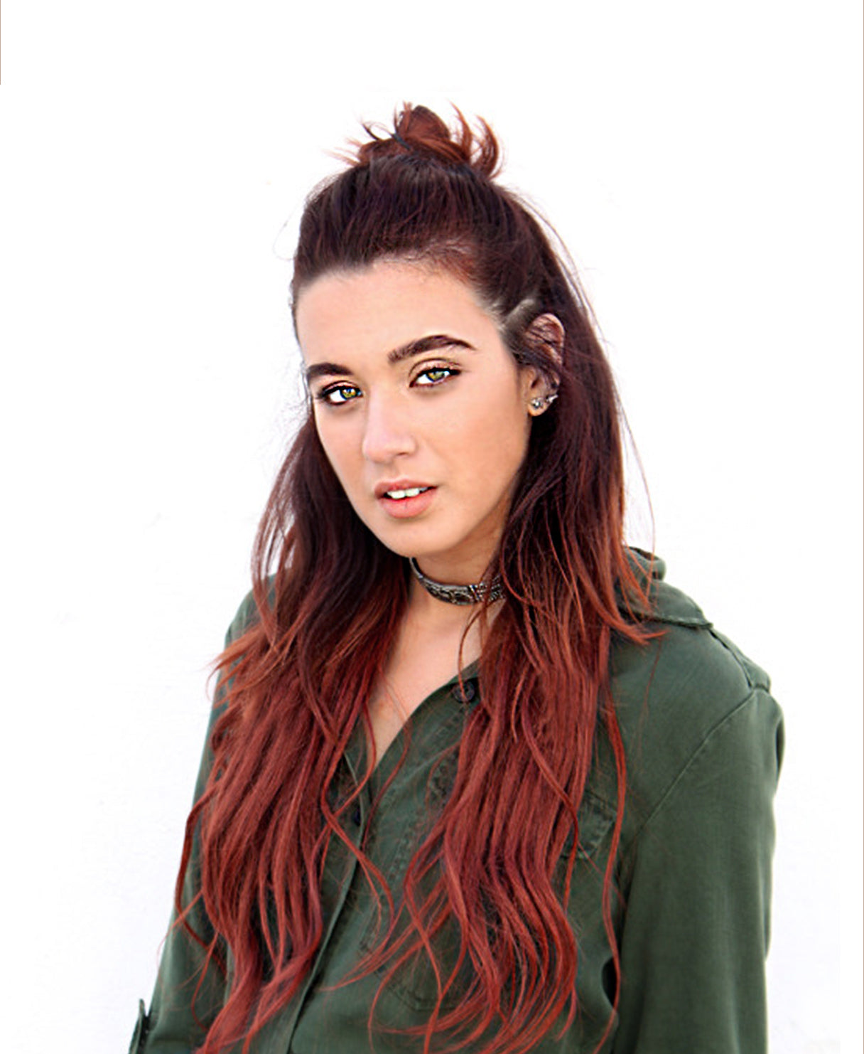 half up/half down #130 copper.