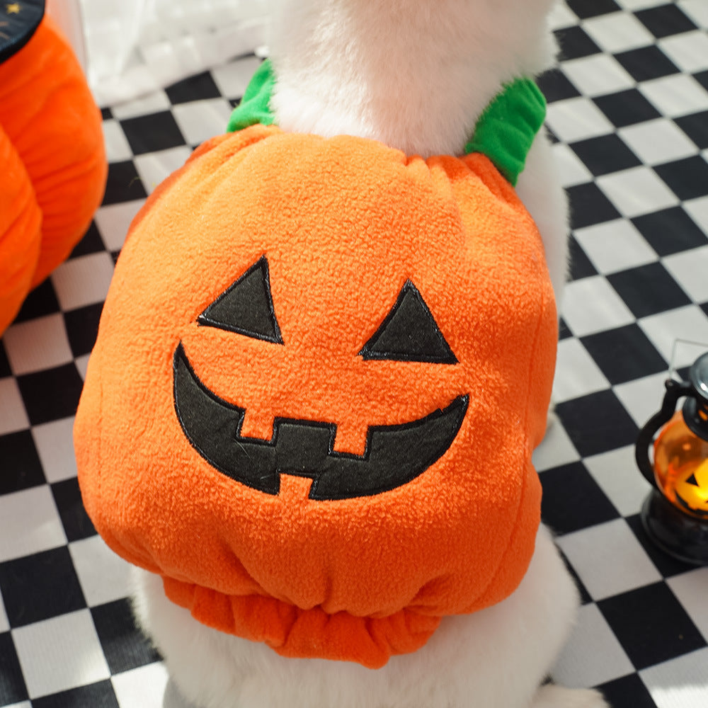 Sainishops™Halloween Pumpkin Vest For Dogs Cats Festive Pet